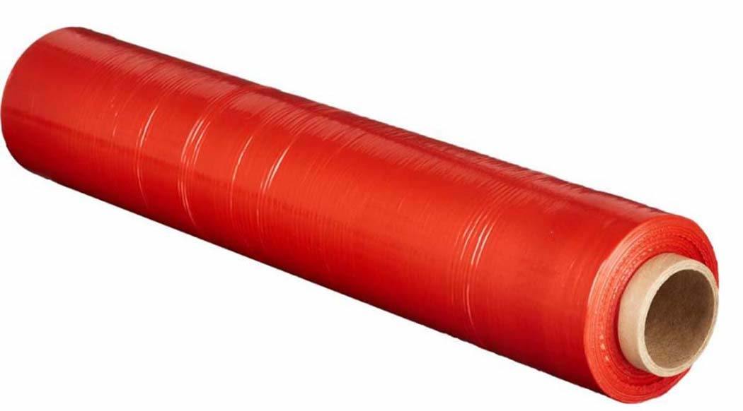 4 Rolls of Blown Hand Stretch Film 18" x 1500'. Orange Hand Stretch Wrap; 80 Gauge. Tear Resistant Residue Free Film for Moving; Shipping; Wrapping. Industrial Grade Pallet Shrink Wrap Film.