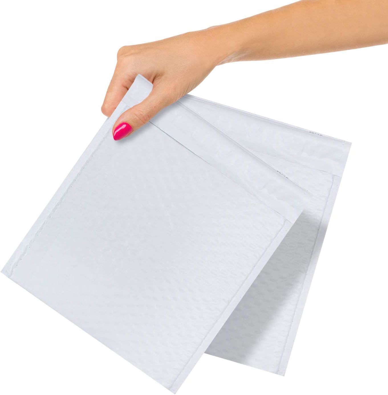 Poly Bubble Mailers Padded 6.5 x 8.5; White Padded Envelopes Waterproof 250 Pack; Peel and Seal Bubble Envelopes; Self Seal Padded Mailers for Shipping; Packing; and Mailing