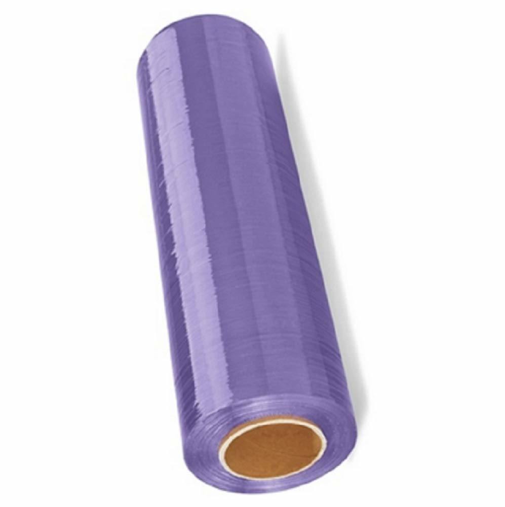 4 Rolls of Blown Hand Stretch Film 18" x 1500'. Purple Hand Stretch Wrap; 80 Gauge. Tear Resistant Residue Free Film for Moving; Shipping; Wrapping. Industrial Grade Pallet Shrink Wrap Film.