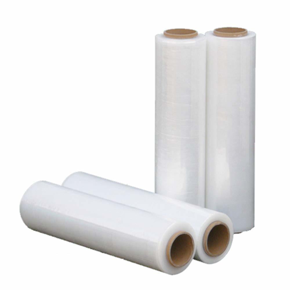 4 Rolls of Blown Hand Stretch Film 15" x 2000'. Clear Hand Stretch Wrap; 60 Gauge. Tear Resistant Residue Free Film for Moving; Shipping; Wrapping. Industrial Grade Pallet Shrink Wrap Film.