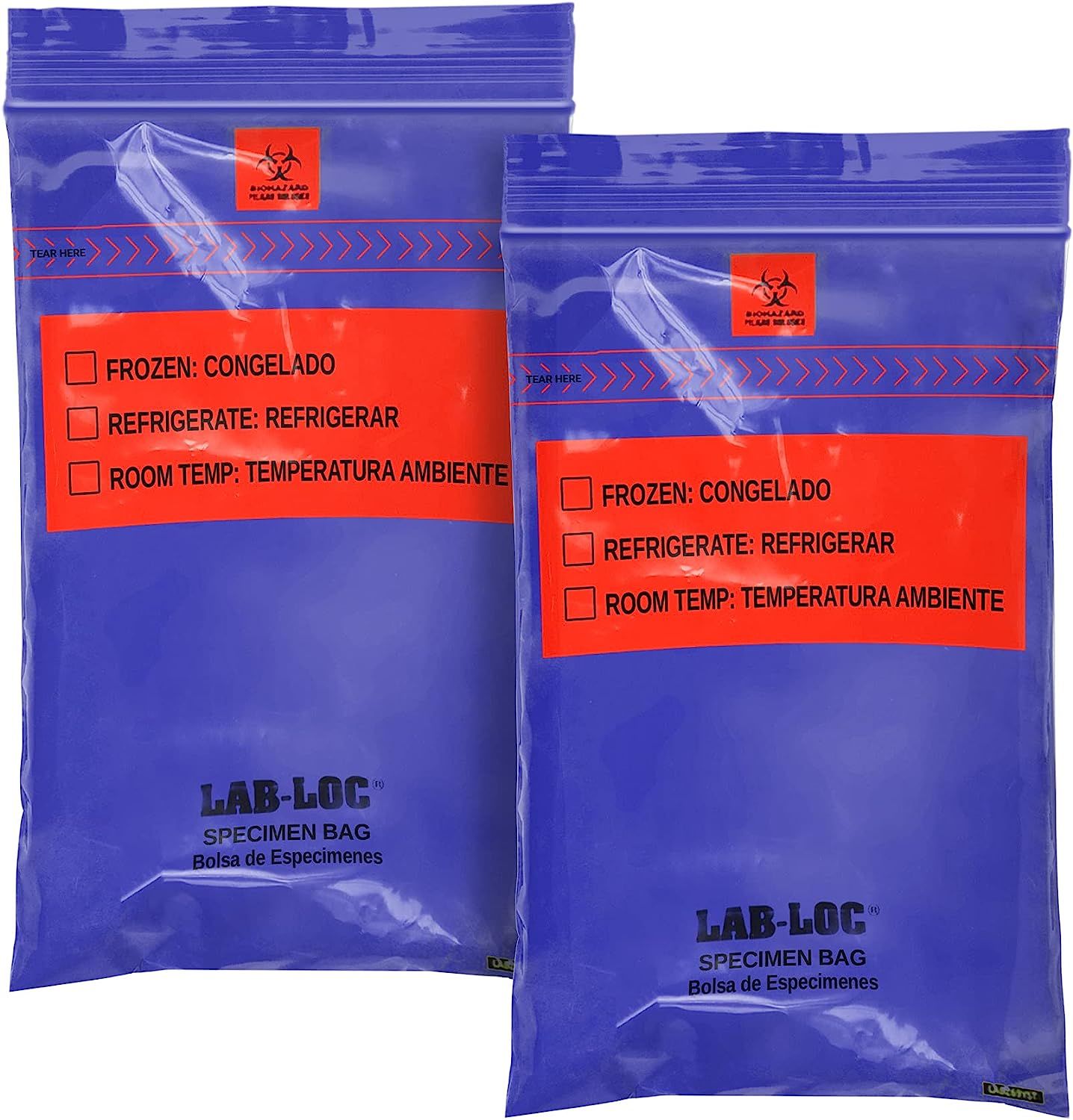 Pack of 1000 Specimen Transfer Bags 6 x 9. Low Density polyethylene Printed Bags 6x9. Blue Plastic Bags 1.75 mil for Health Needs. Great for Infirmari