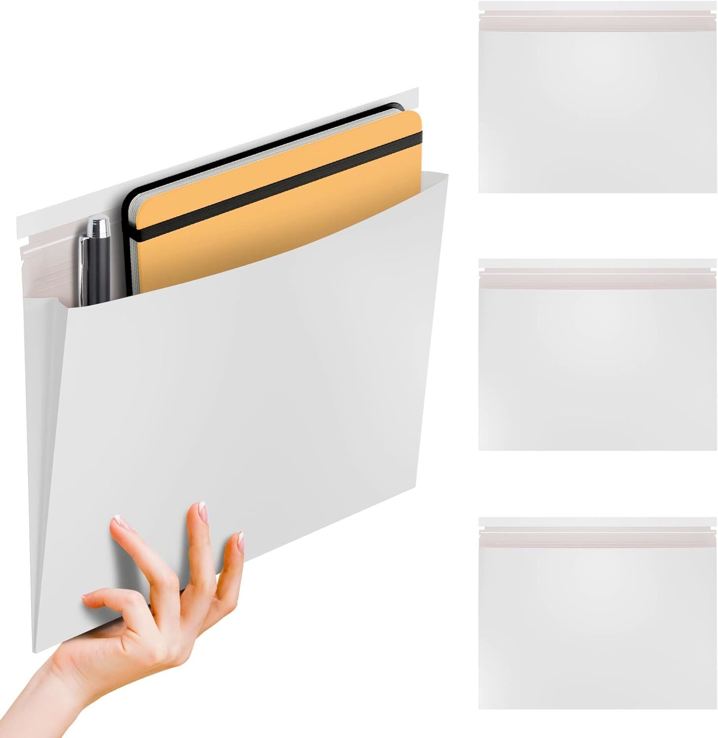 10 Pack Gusseted Rigid Mailers 15 x 12.25 x 1 Paperboard Mailers. Stay Flat Envelopes 15 x 12 1/4 x 1. White Expansion Rigid Photo Document Mailers. No Bend; for Mailing CDs Peel and Seal. Fiberboard