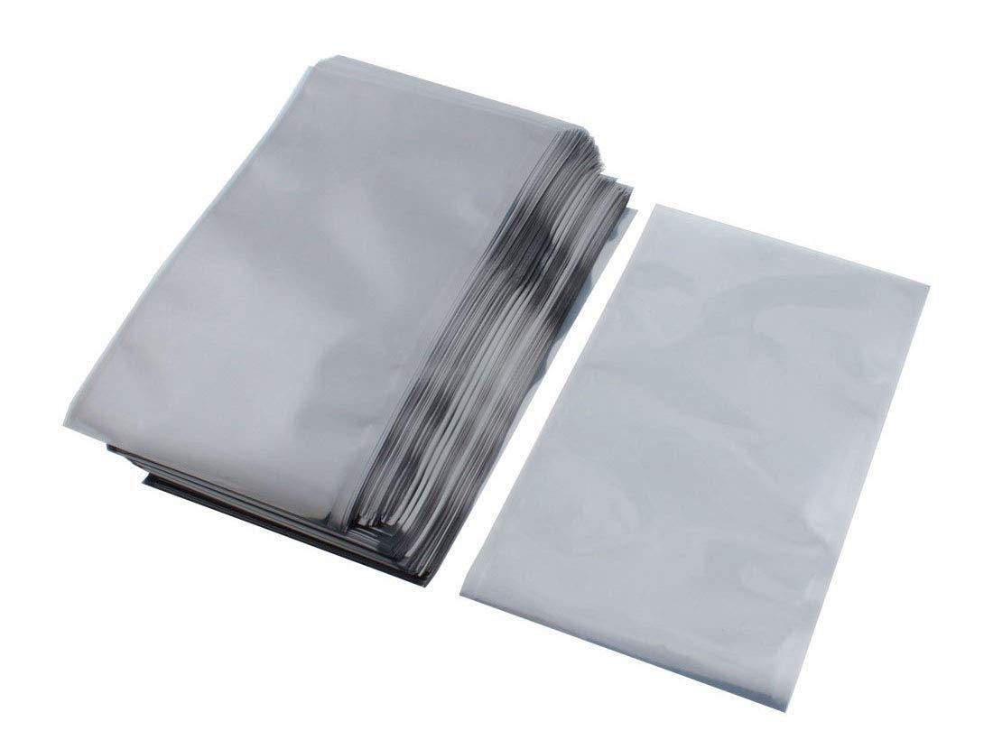 Pack of 200 Static Shielding Bags 12 x 30. Grey Electrostatic Bags 12x30. Open Ended Heat Sealable Bags. Transparent Material. Great for Electronical Sensitive Components.