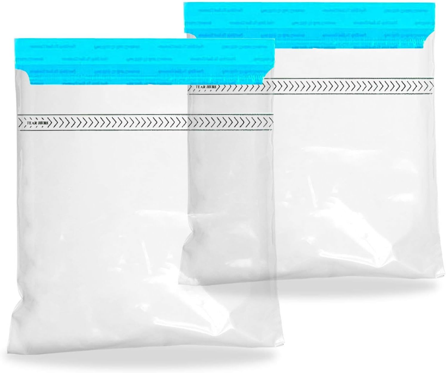 Pack of 1000 Tamper-Evident Specimen Bags; Clear 10 x 10. Unprinted Polyethylene Bags 10x10. Pull Tab Adhesive Closure 1.80 mil Thick. Plastic Bags fo