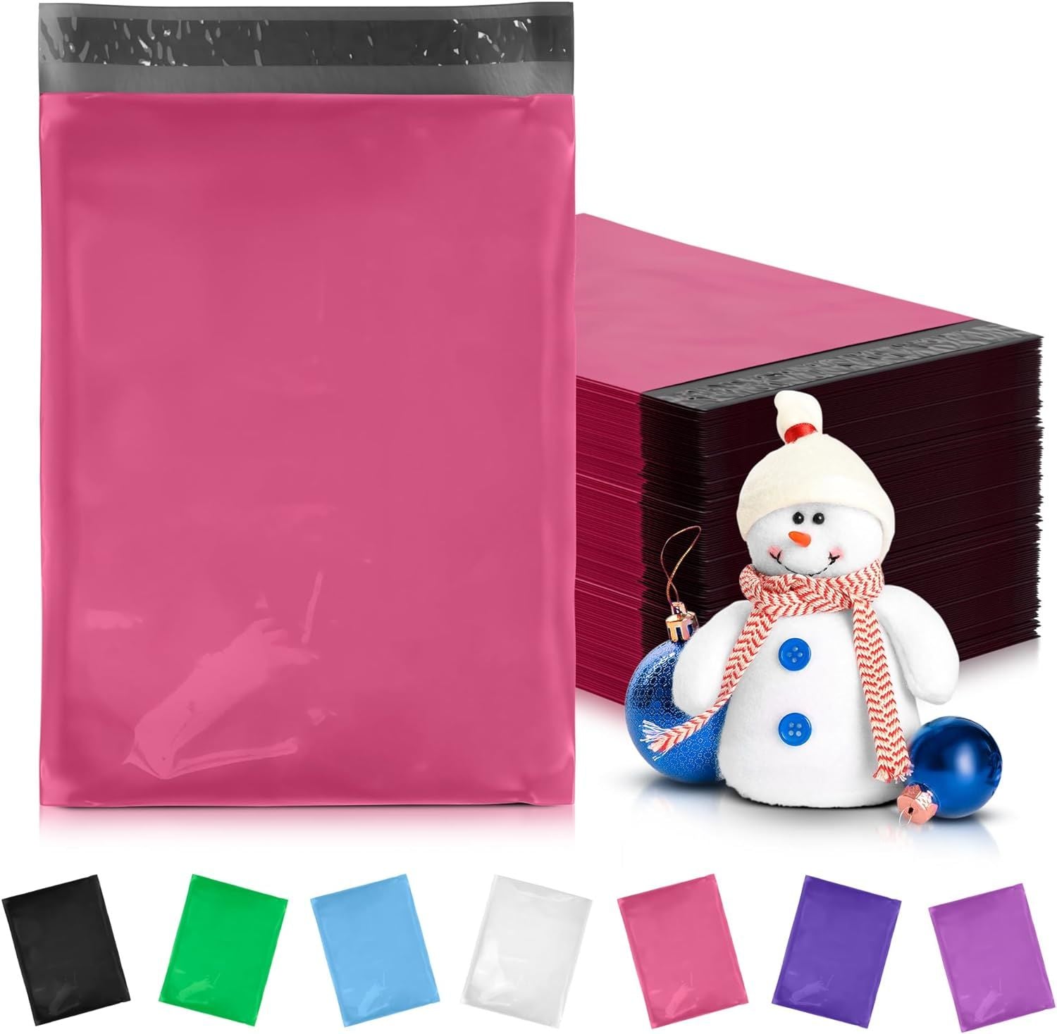 Hot Pink Poly Mailers 14.5 x 19; Waterproof Shipping Bags for Small Business Pack Of 500; Self Seal Mailers Poly Bags for Shipping 2 Mil; Tear Resistant Shipping Envelopes for Clothing