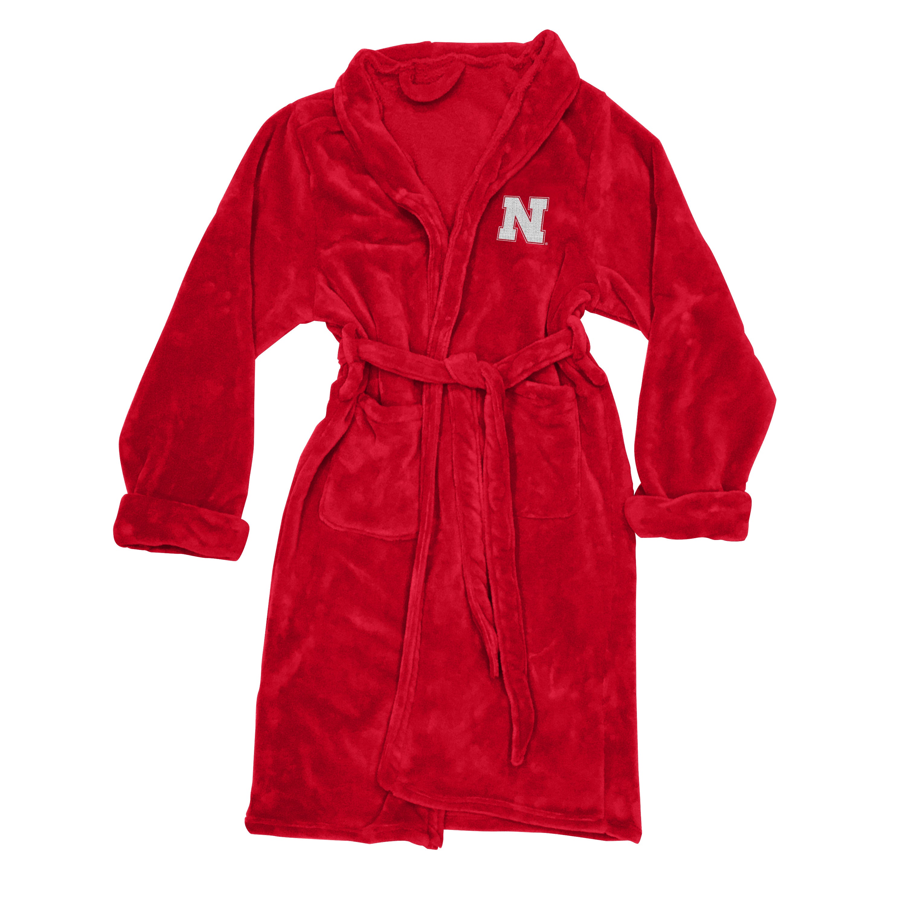 Nebraska OFFICIAL Collegiate Men's L/XL Silk Touch Bath Robe