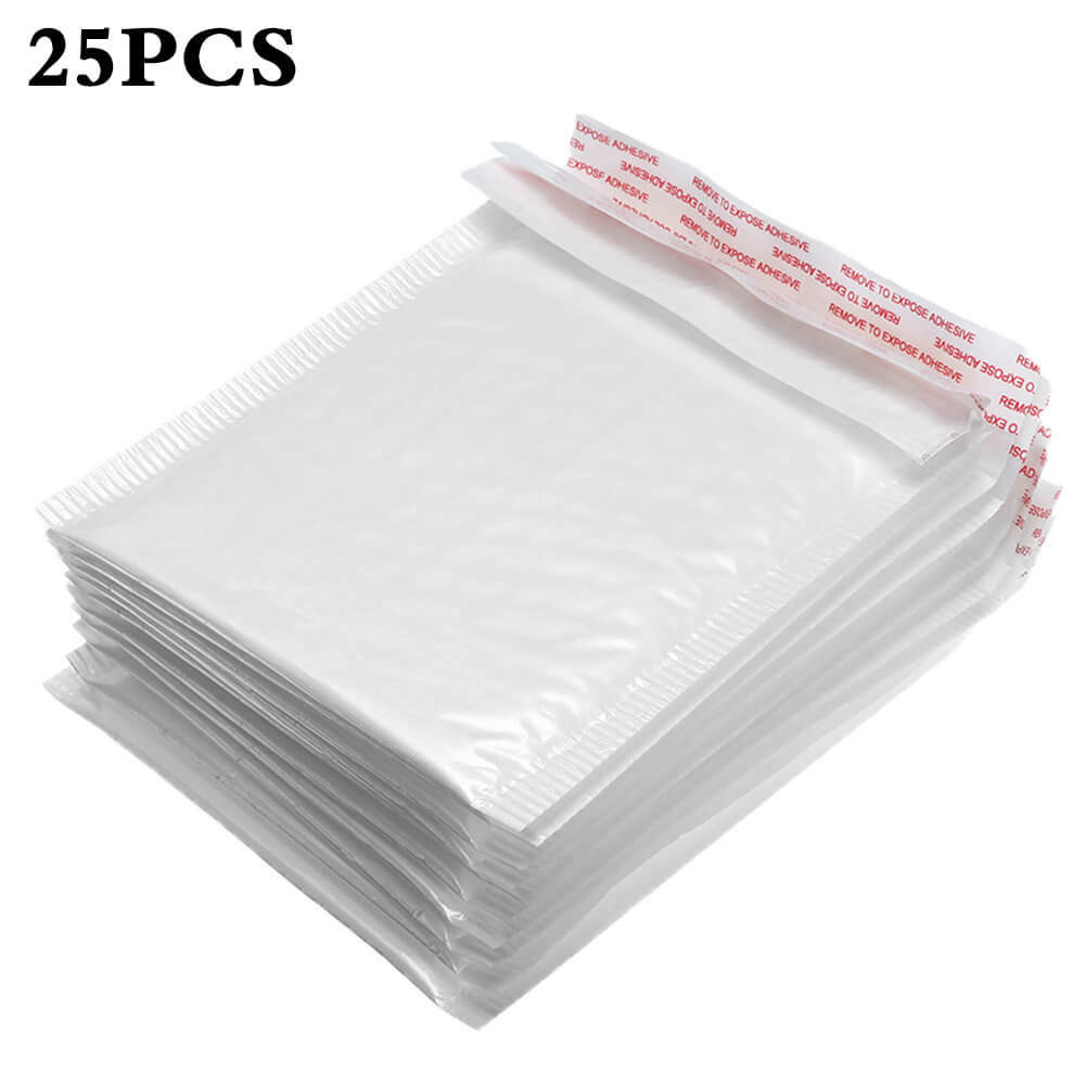 25/50/100Pc Any Size Bubble Lined Padded Envelopes Poly Mailers Self-Sealing