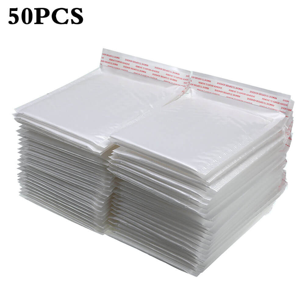 25/50/100Pc Any Size Bubble Lined Padded Envelopes Poly Mailers Self-Sealing