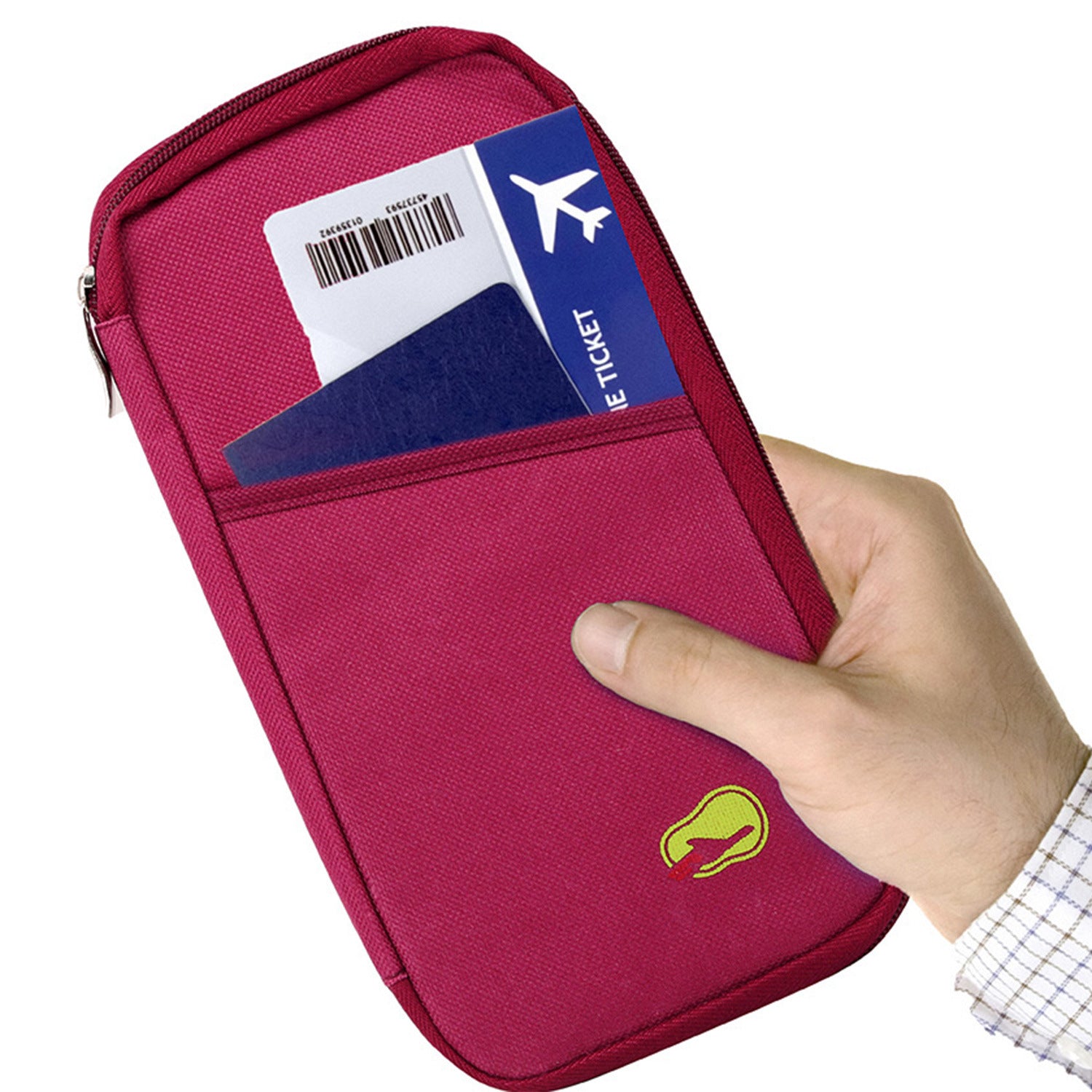 Travel Passport Wallet 12Cells Ticket ID Credit Card Holder Water Repellent Documents Phone Organizer