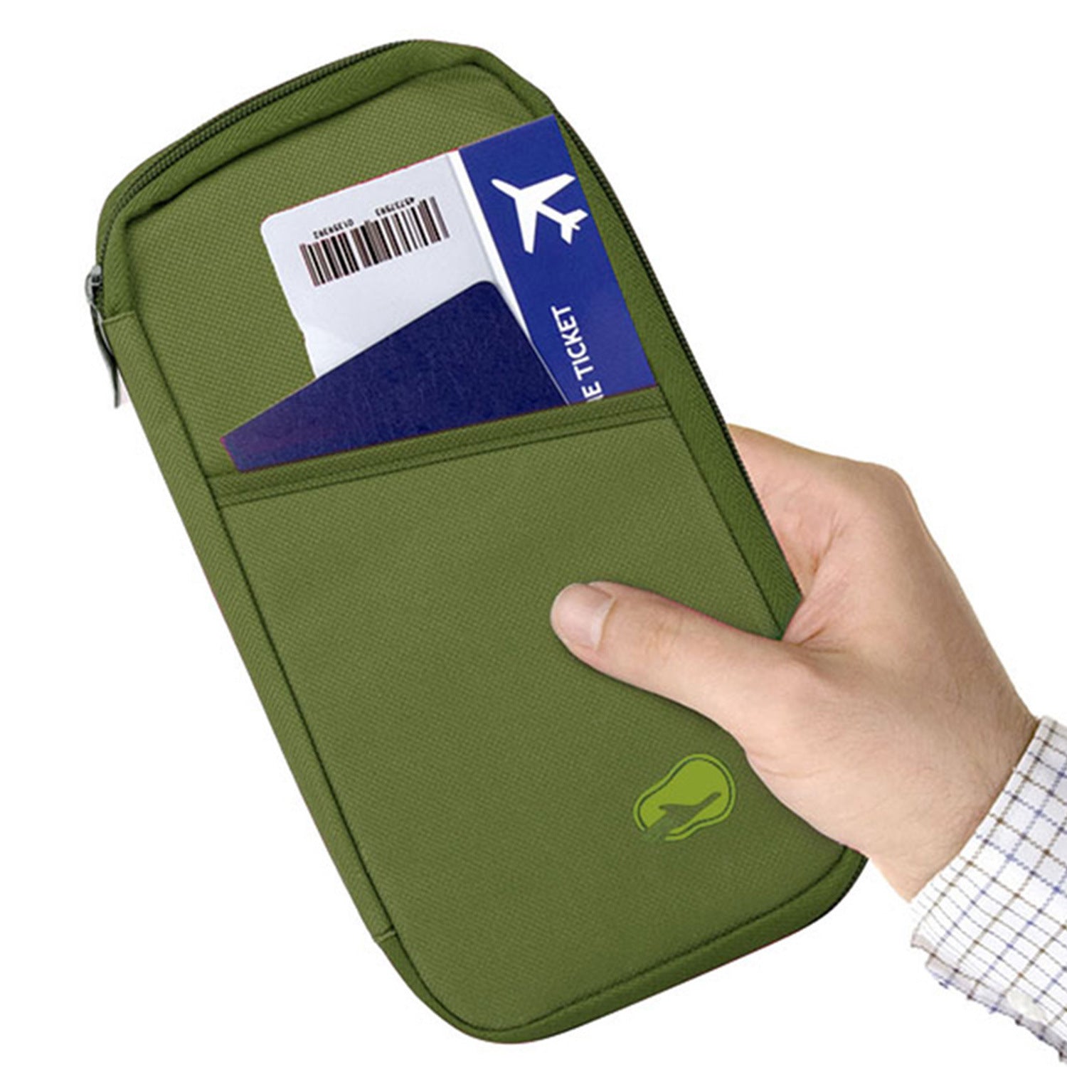 Travel Passport Wallet 12Cells Ticket ID Credit Card Holder Water Repellent Documents Phone Organizer