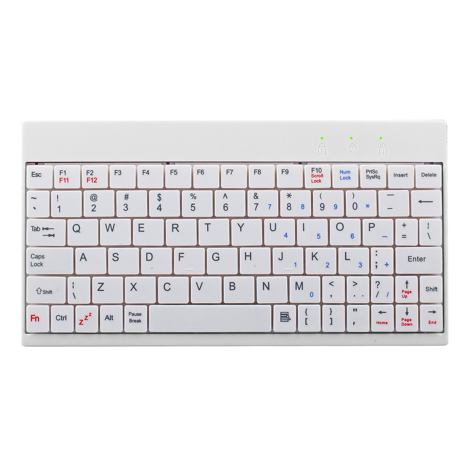 80 Keys Wired Keyboard Mini USB Connector Keyboard Portable Durable Keyboard with Carry Bag