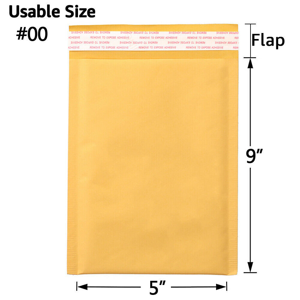 Kraft Bubble Mailers, Yellow Padded Envelope