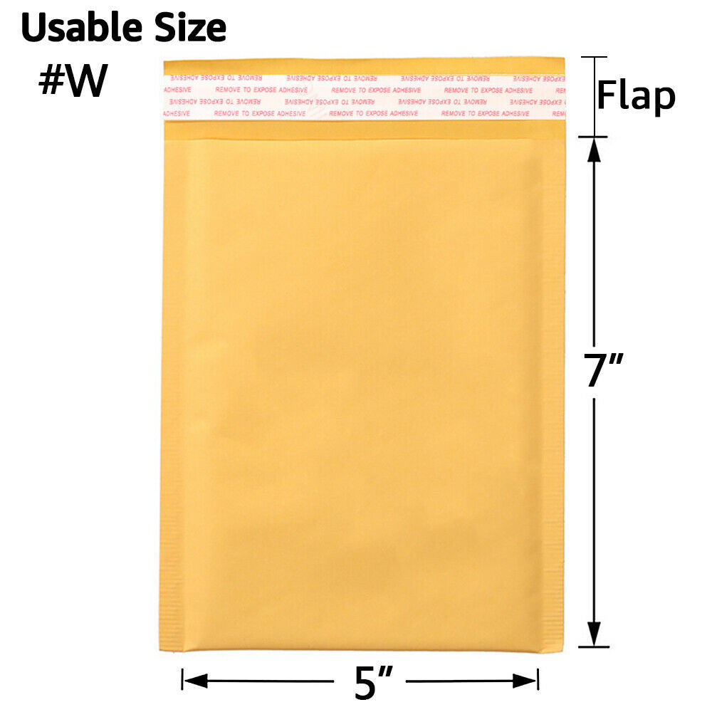 Kraft Bubble Mailers, Yellow Padded Envelope