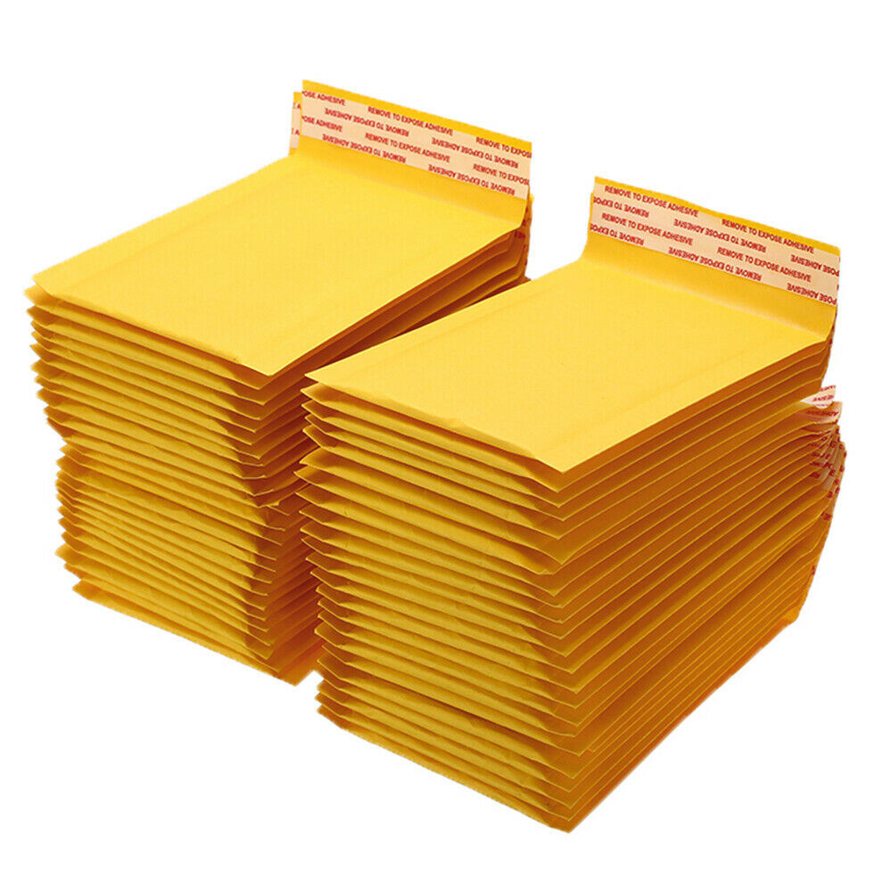 Kraft Bubble Mailers, Yellow Padded Envelope