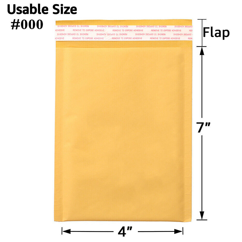 Kraft Bubble Mailers, Yellow Padded Envelope