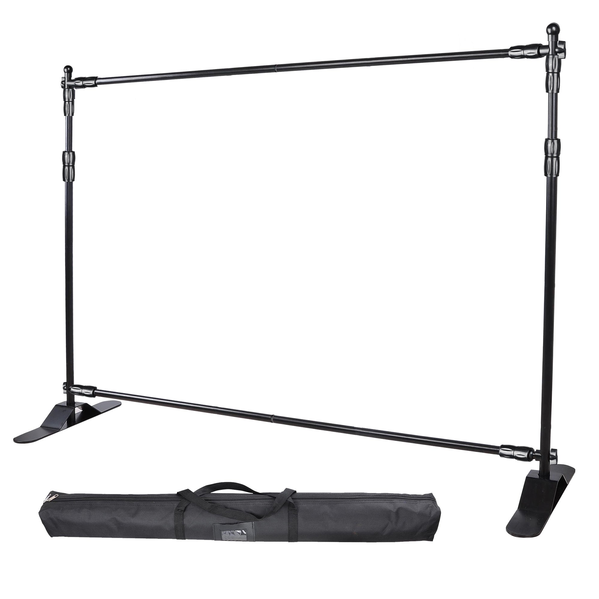 8x8 ft Trade Show Backdrop Stand Black