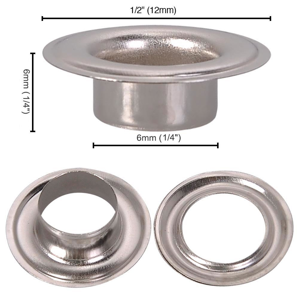 2000pc #0 Nickel Grommets