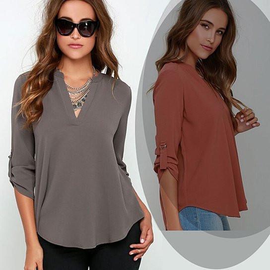 Top Notch Shirt With Notch Collar