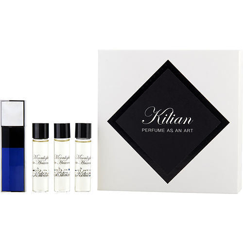 KILIAN MOONLIGHT IN HEAVEN by Kilian EAU DE PARFUM SPRAY REFILLABLE 0.25 OZ & EAU DE PARFUM REFILL 3 X 0.25 OZ