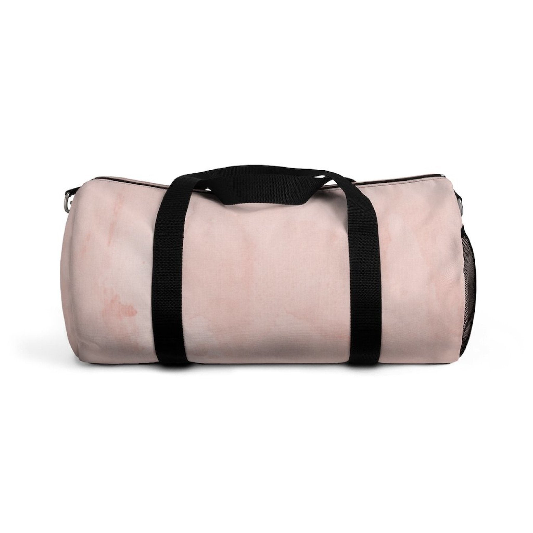 Duffel Bags, Peach Marble Graphic Style Duffel Bag