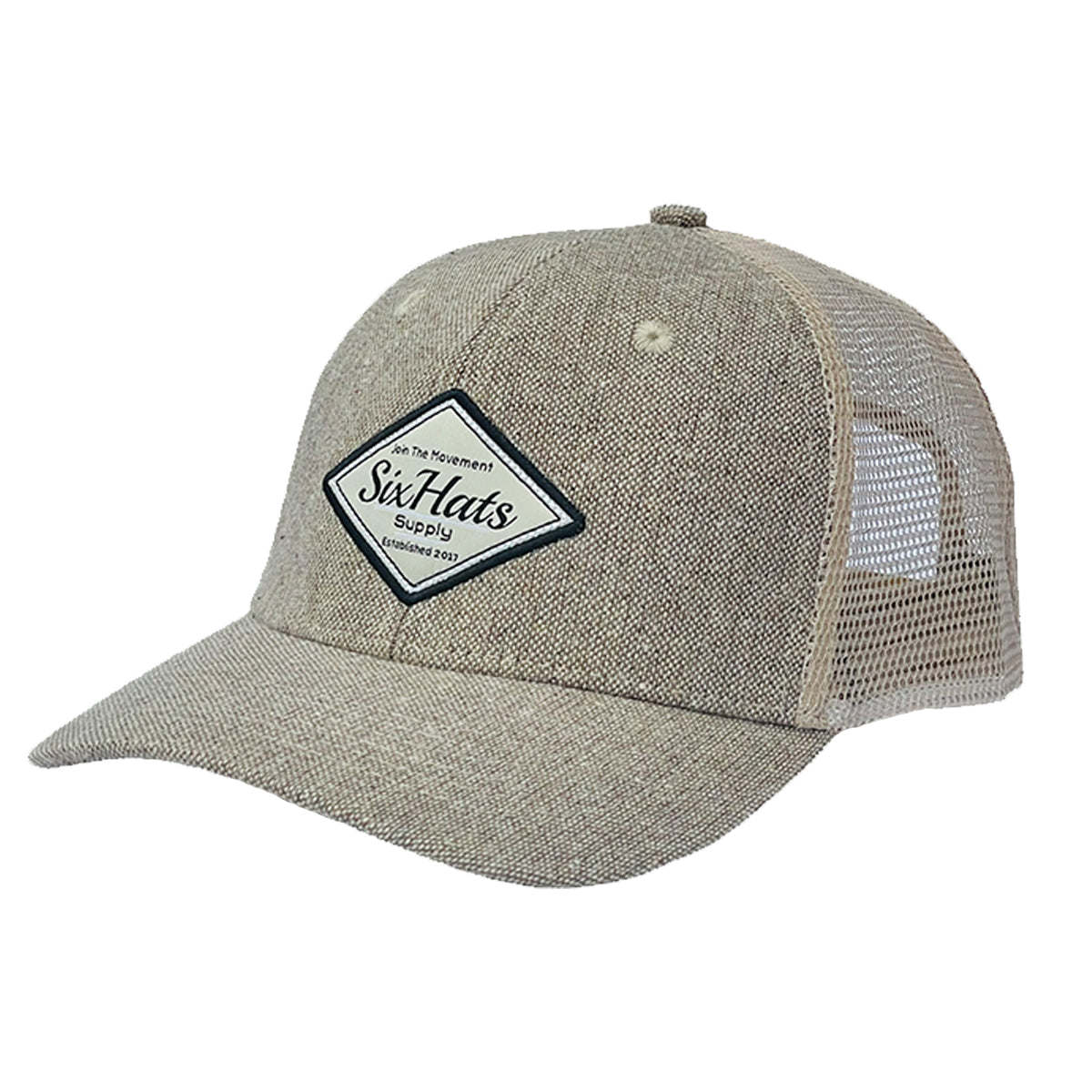 Khaki SixHats Signature Snapback Hat