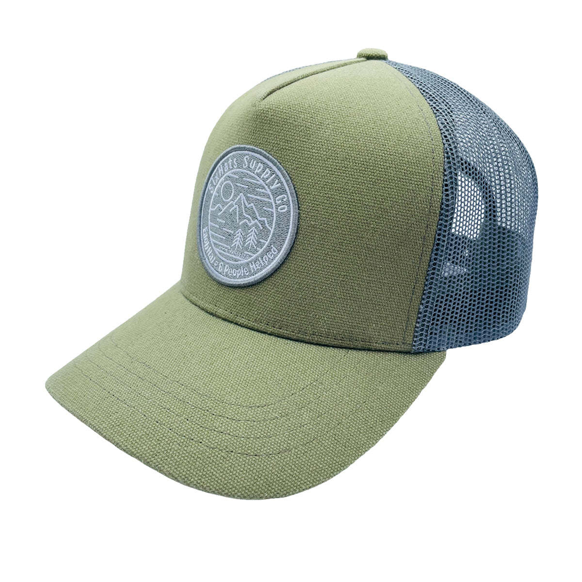 Green Canvas Adventure Snapback