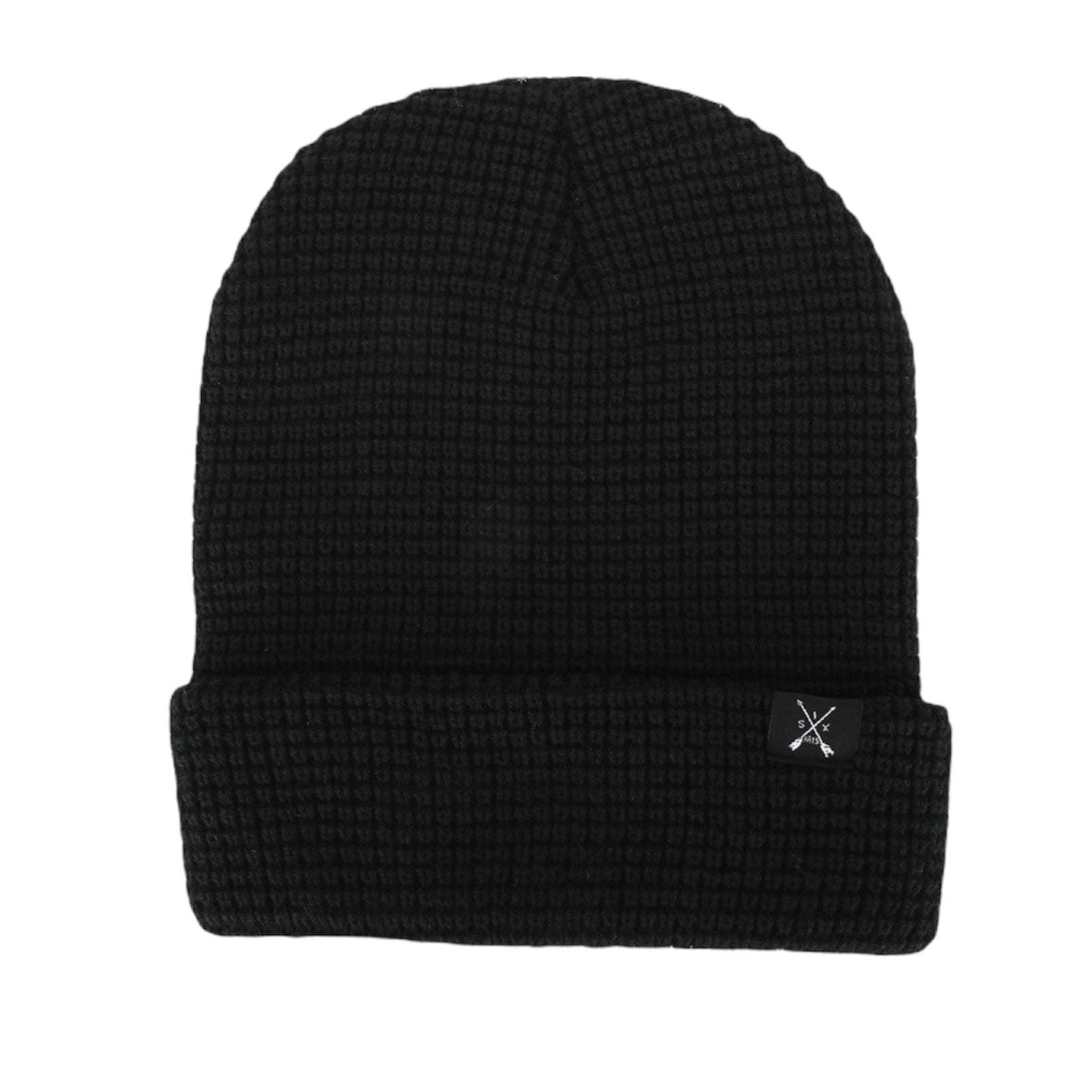 Black Arrow Waffle Beanie