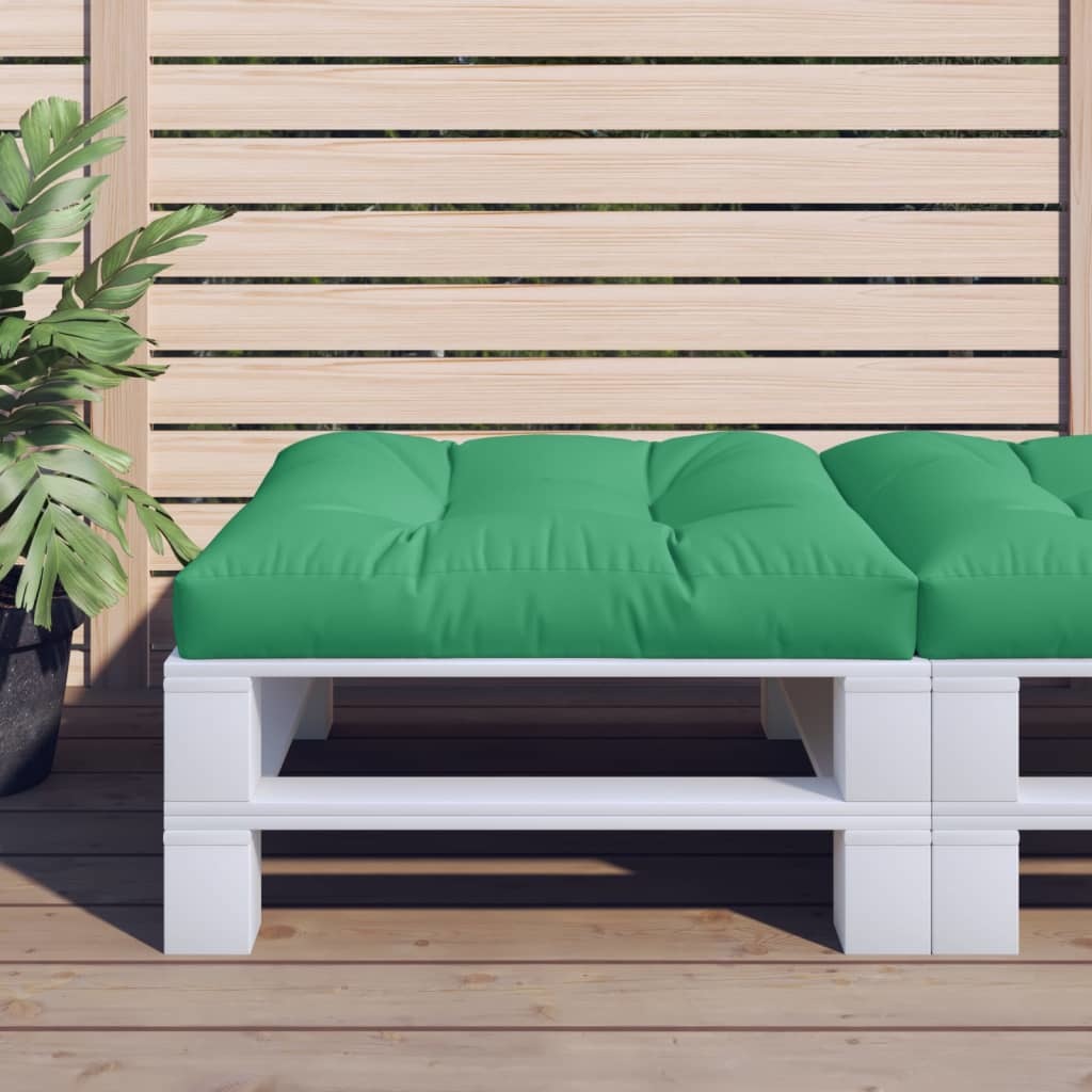 Pallet Cushion Green 27.6"x27.6"x4.7" Fabric