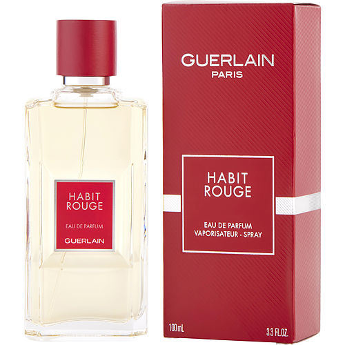 HABIT ROUGE by Guerlain EAU DE PARFUM SPRAY 3.3 OZ (NEW PACKAGING)