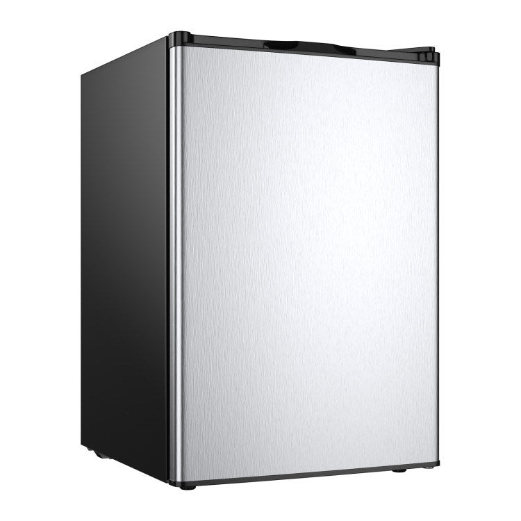 3 Cubic Feet Compact Upright Freezer with Stainless Steel Door