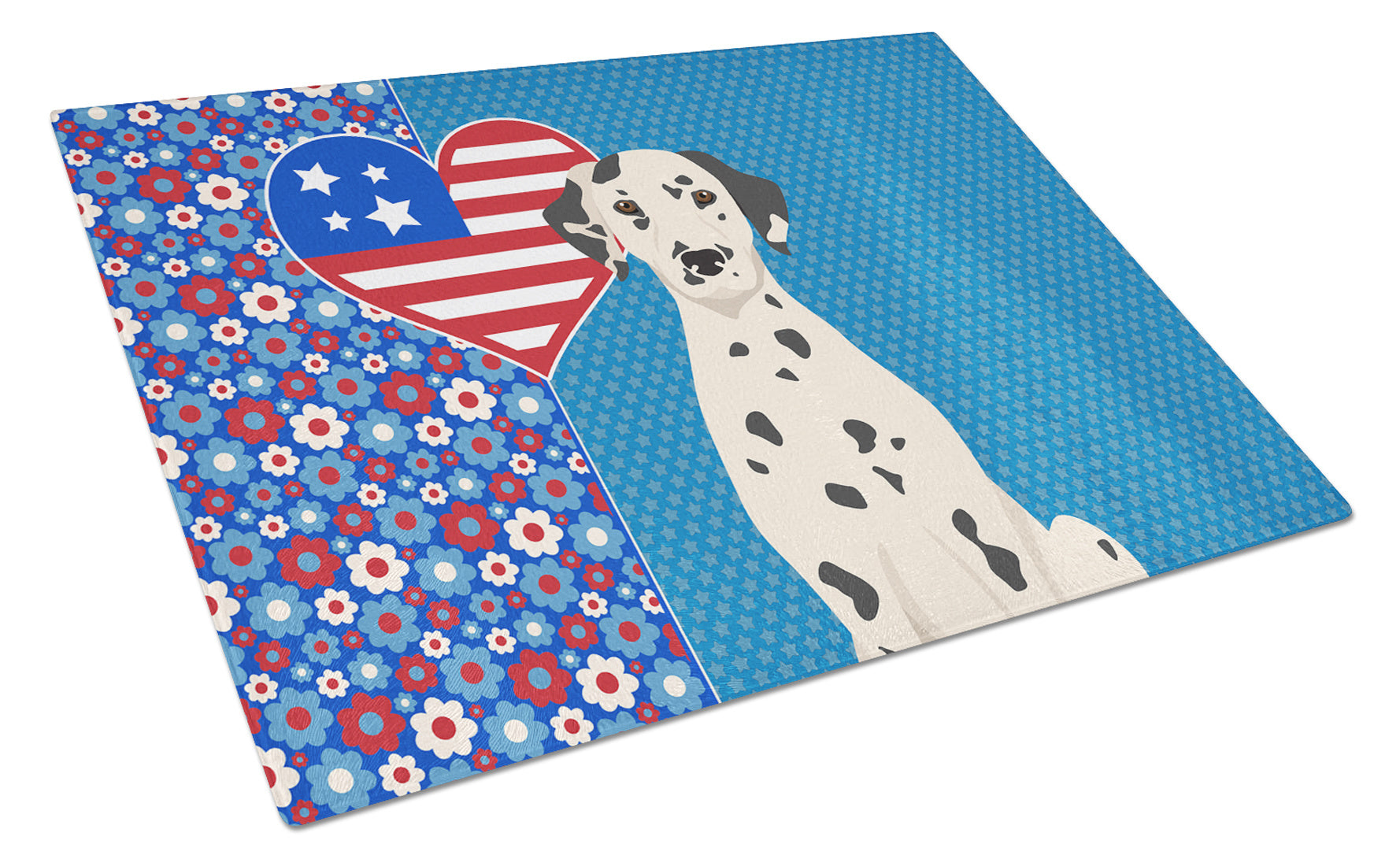 Dalmatian USA American Glass Cutting Board Decorative Tempered Glass Kitchen Cutting and Serving Board Large Size Chopping Board