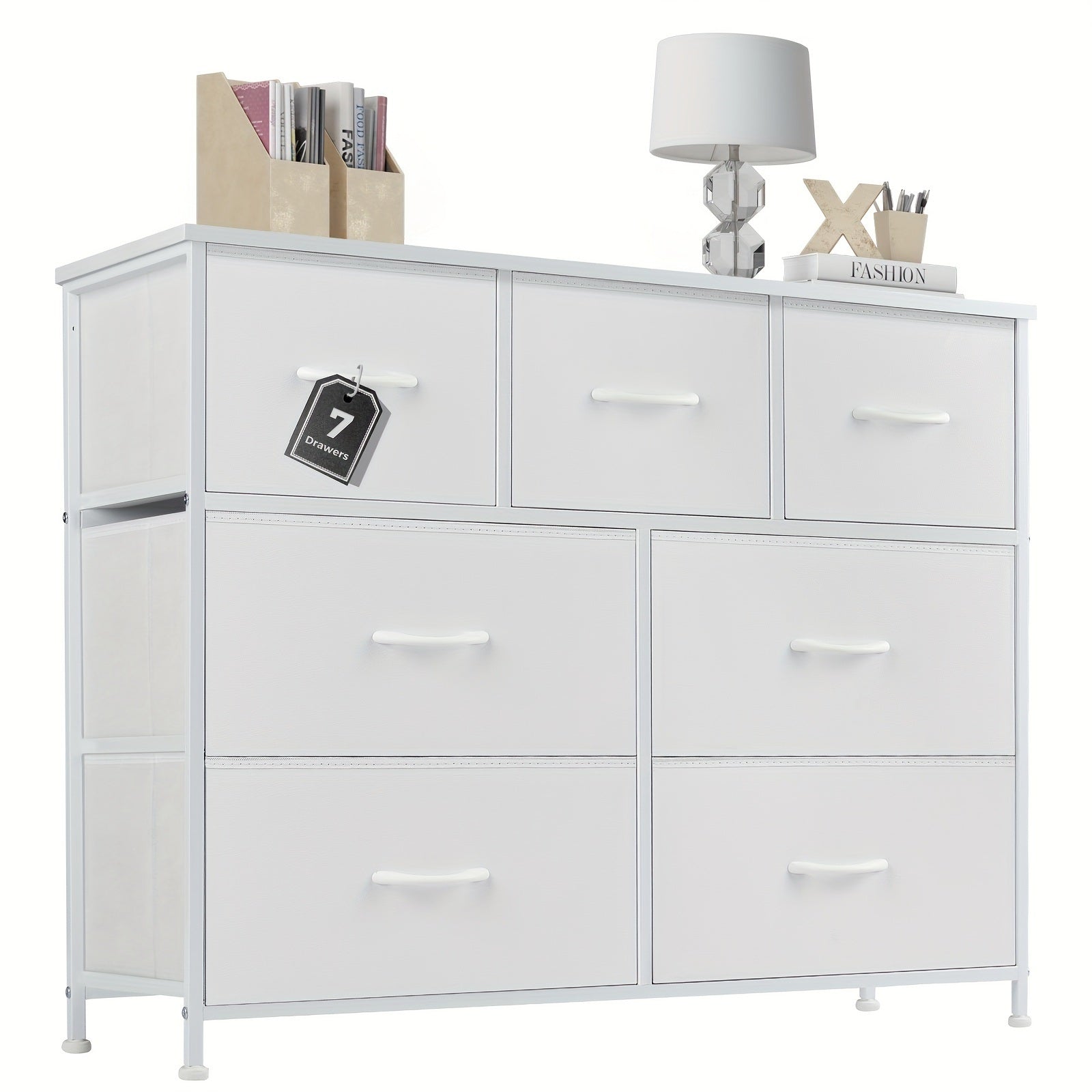 Dresser for bedroom 7 storage Spaces, assembled wardrobe lockers, bedroom furniture lockers