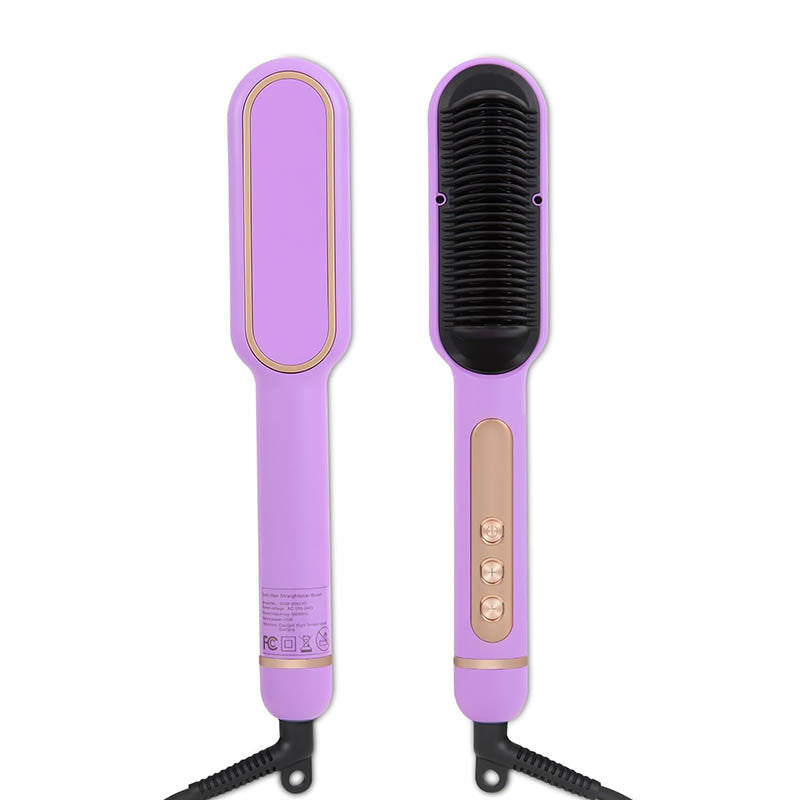 Negative Ionic Hair Straightener Brush for Fashion Women