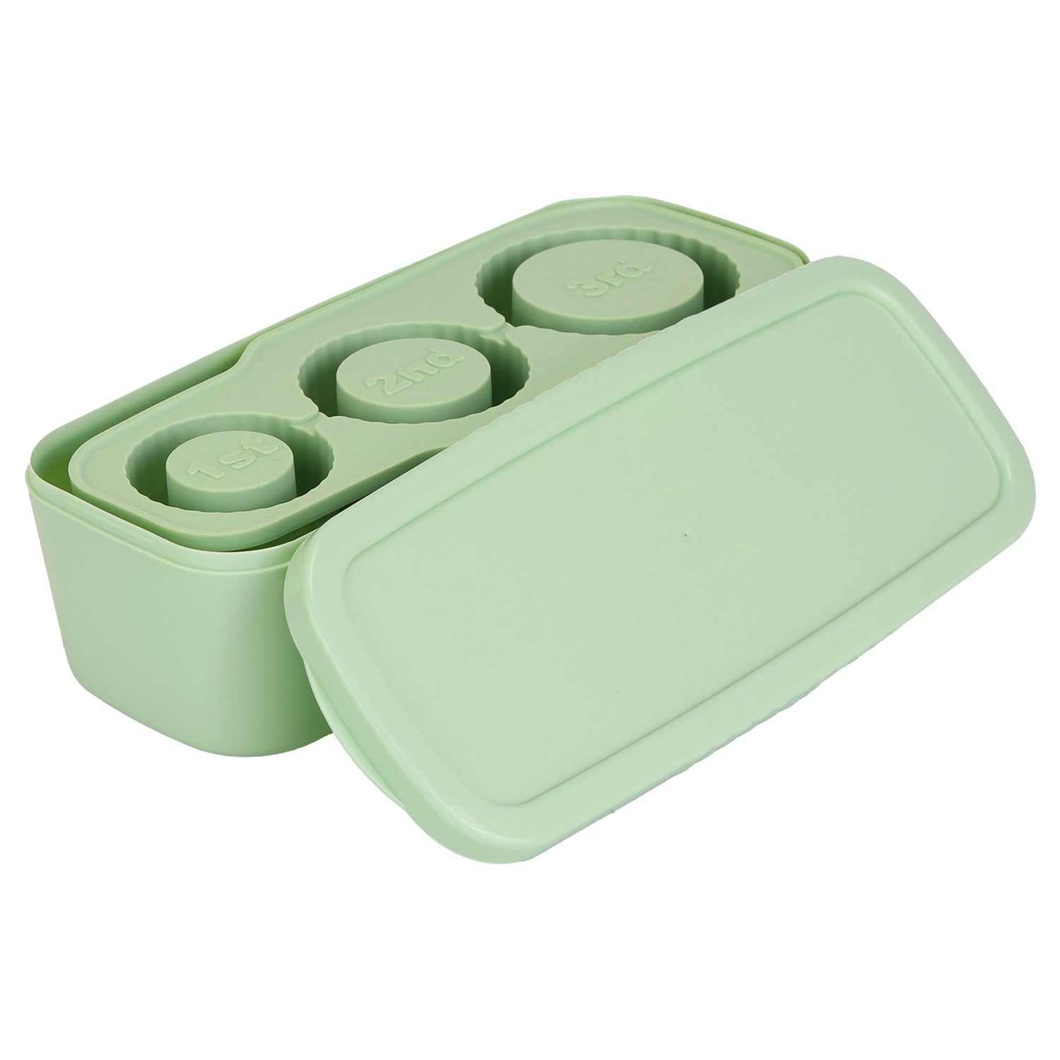 Ice Cube Tray Fit For 20OZ/30OZ/40OZ Stanley Cup Easy Release Silicone Hallow Cylinder Tumbler Ice Cube Mold With Lid And Bin for Iced Juice Whiskey Cocktails Coffee Drinks