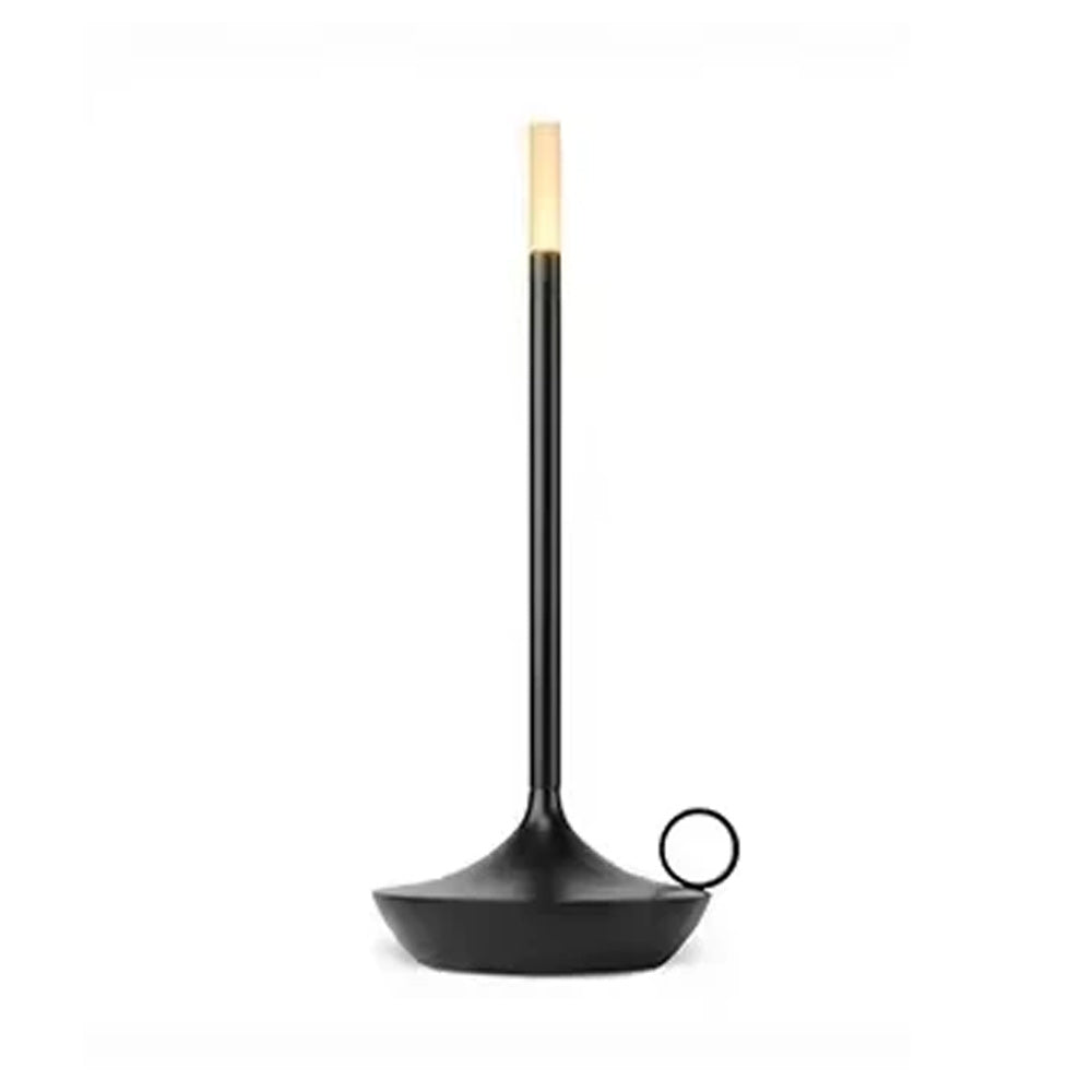 Modern Luxury Hotel Wireless Cordless Table Lamp Rechargeable Restaurant Led Candlelight Dinner Table Lamp