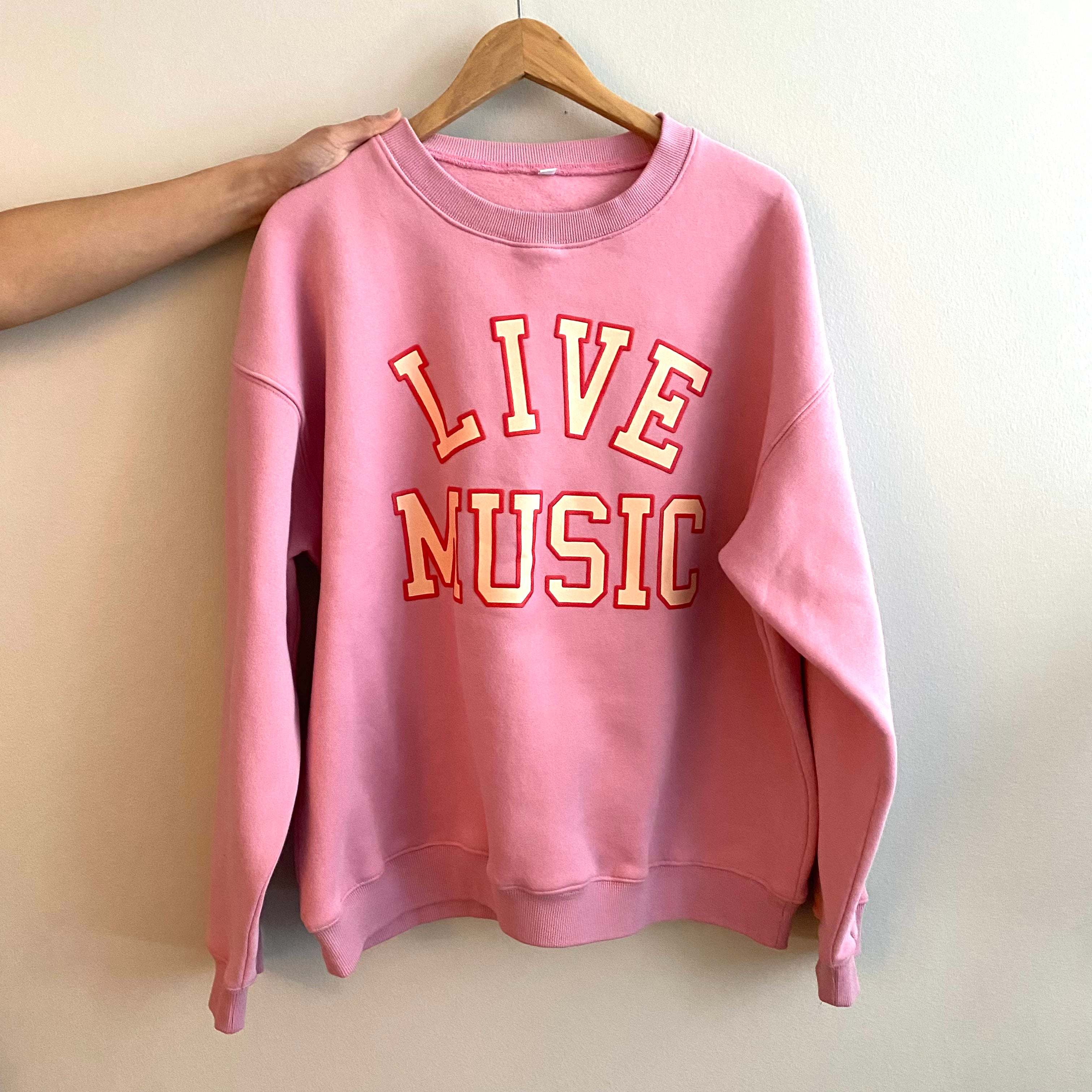 Live Music Lover Oversized Sweatshirt