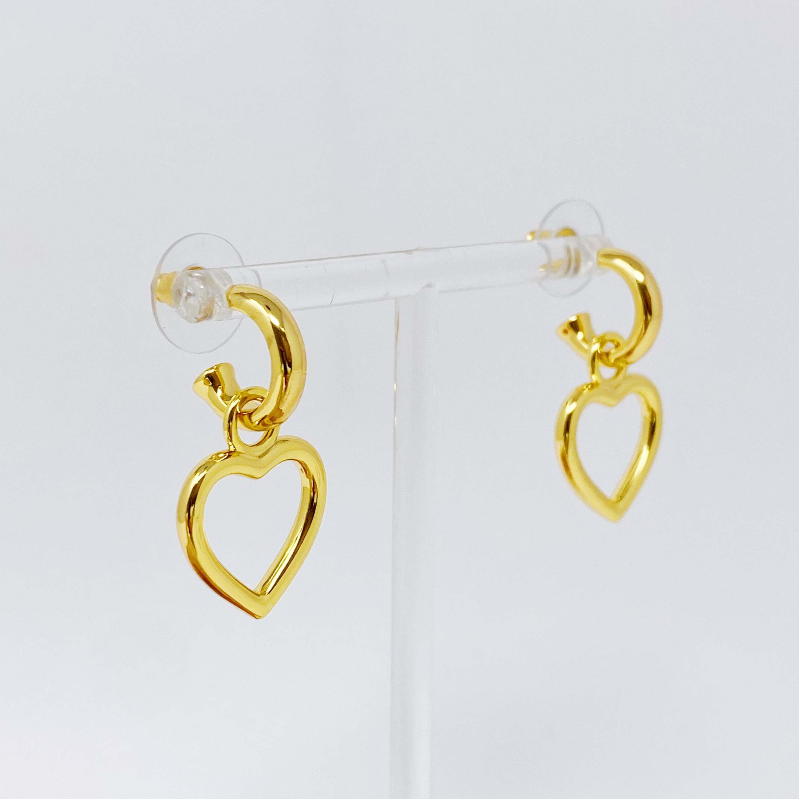 Love From Milan Heart Drop Earrings