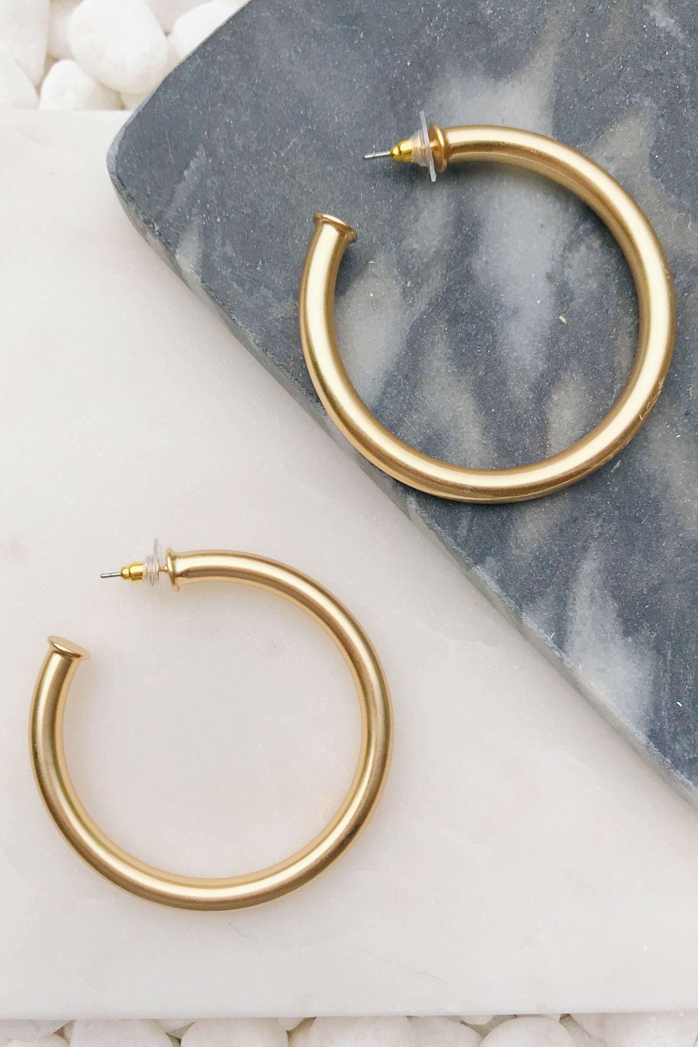 Upper Class Taste Hoop Earrings, Big Gold