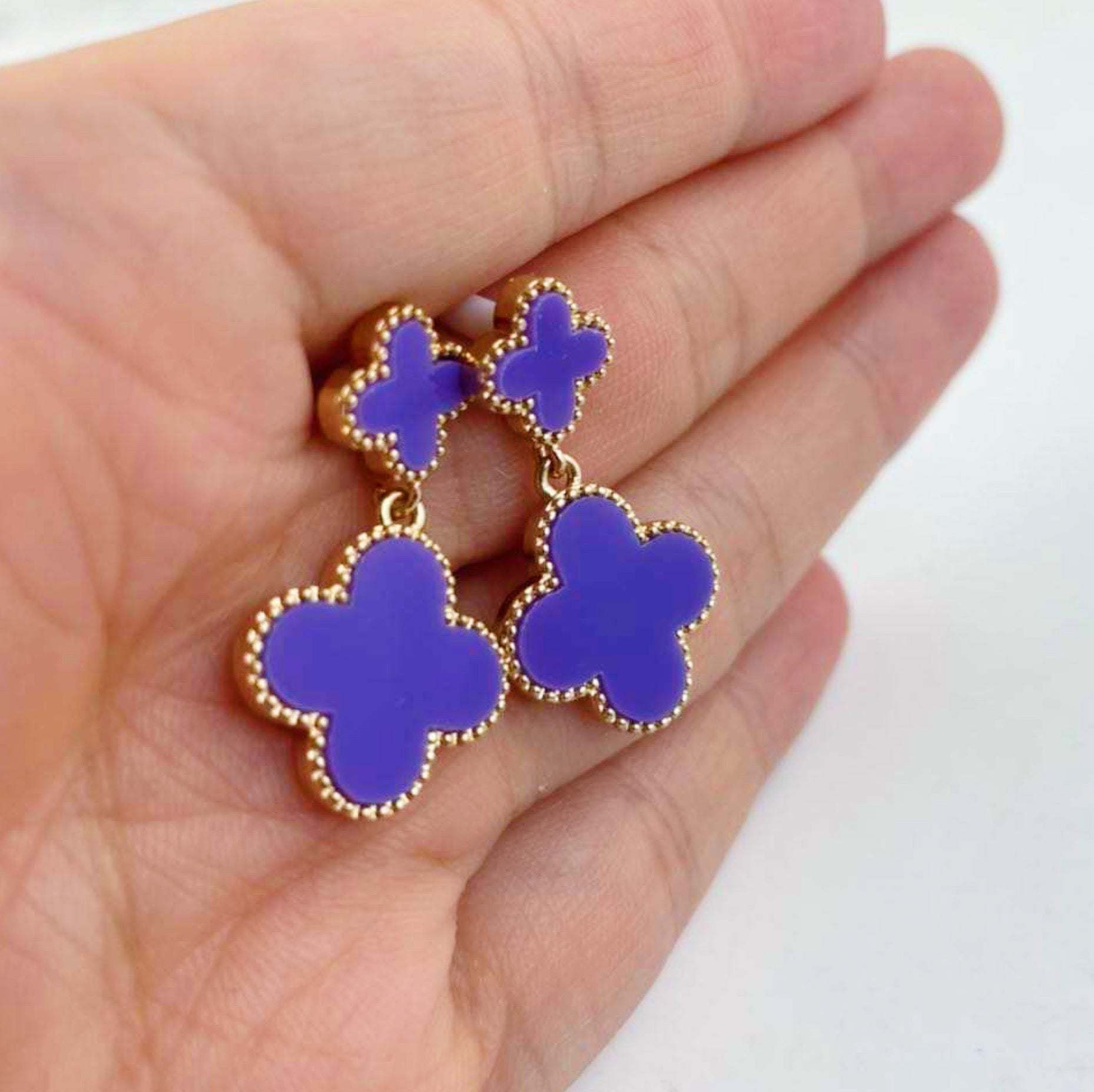 Tara Colored Drop Earrings