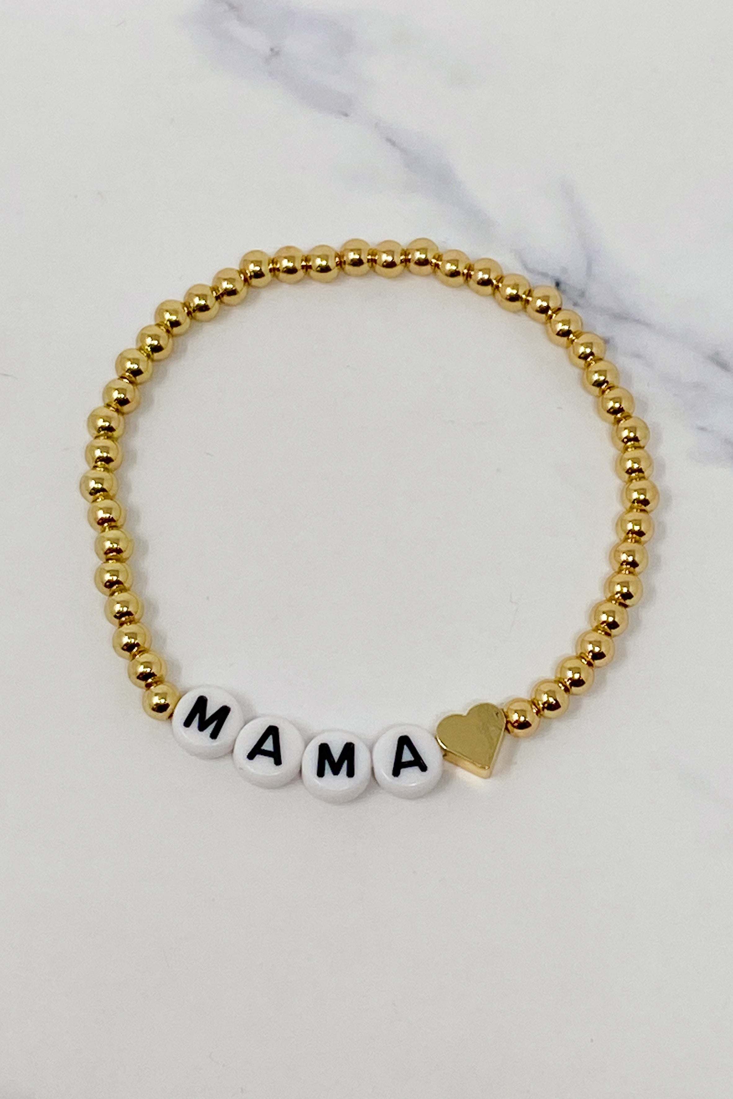 Heart My Mama Stretch Bracelet