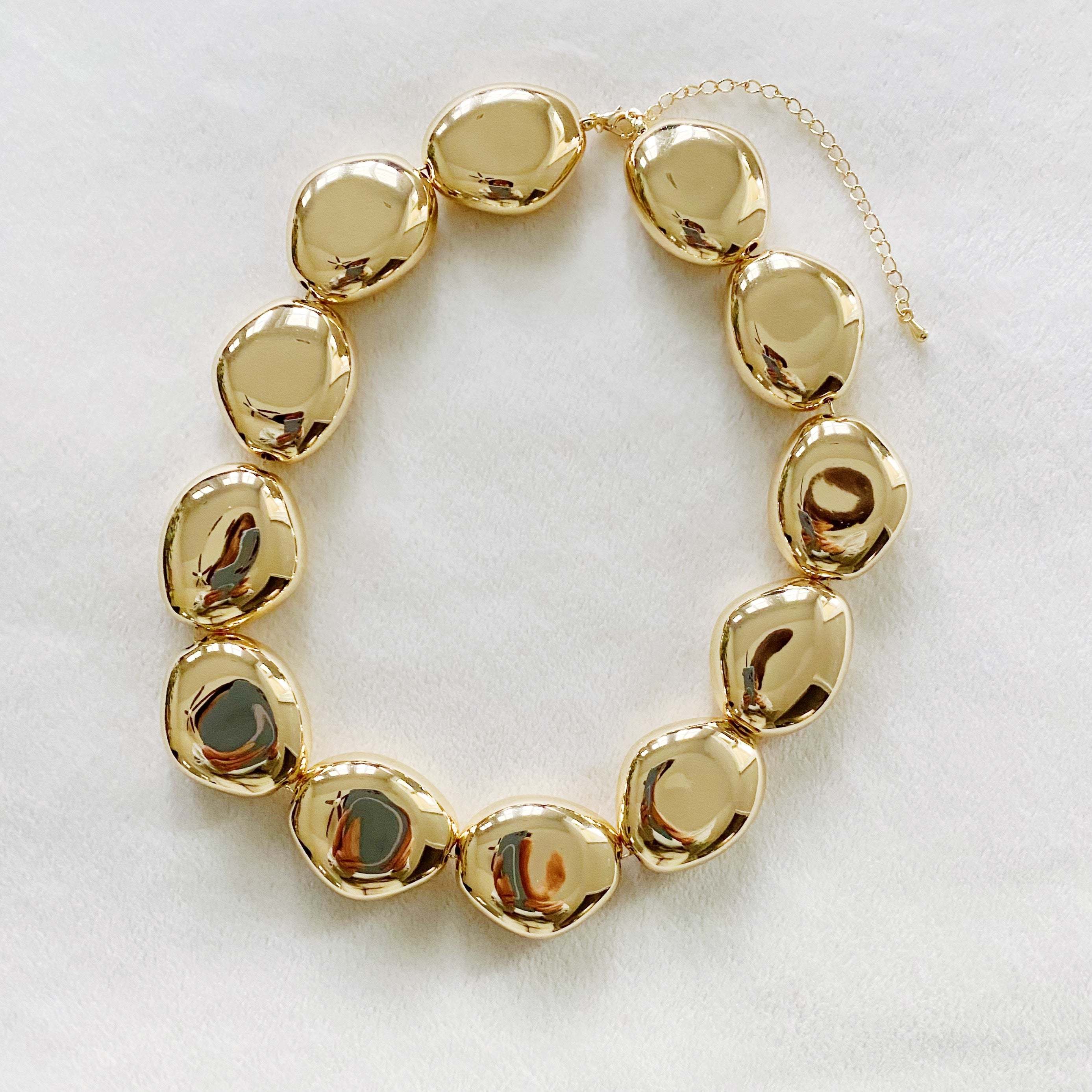 Golden Nugget Statement Necklace