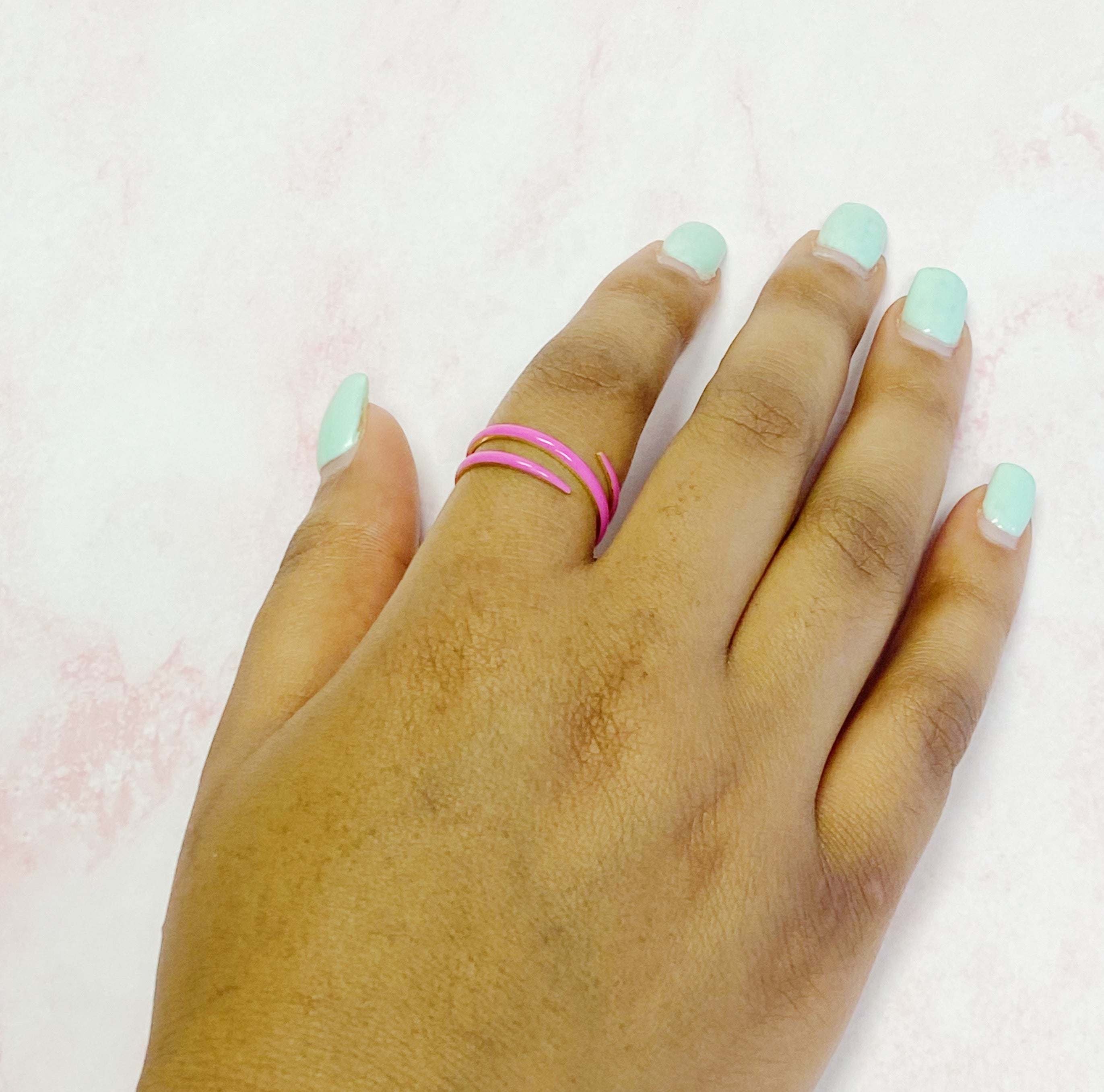 Never Fade Color Swirl Ring