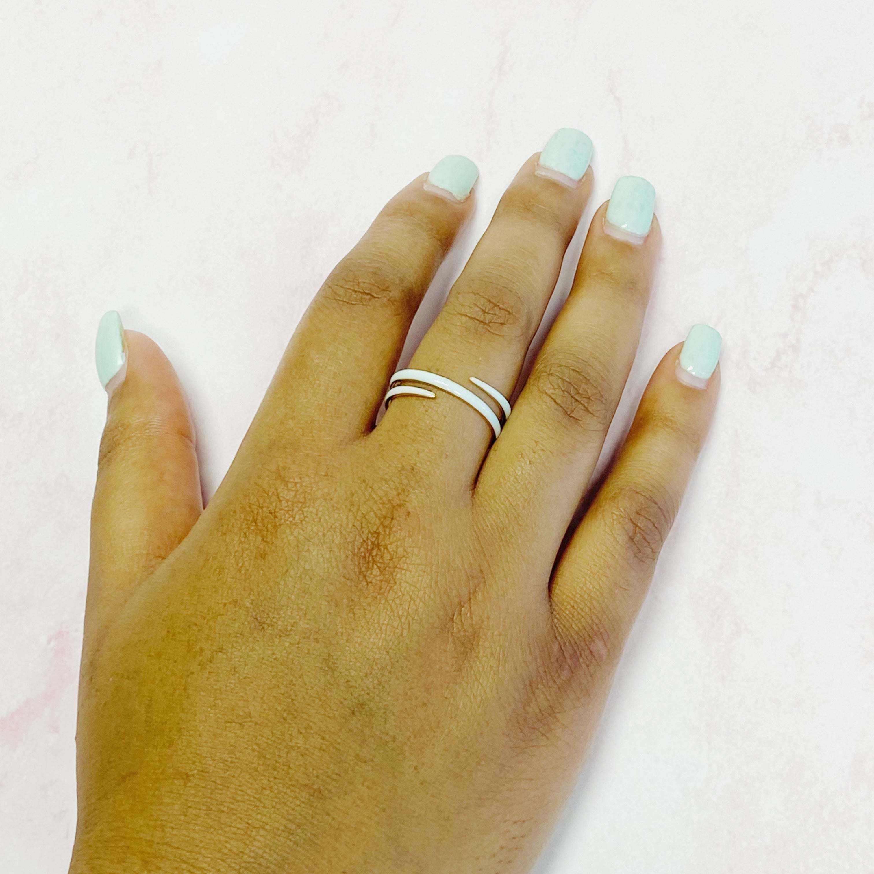 Never Fade Color Swirl Ring