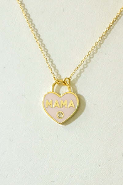 Pastel Locket Mama Necklace