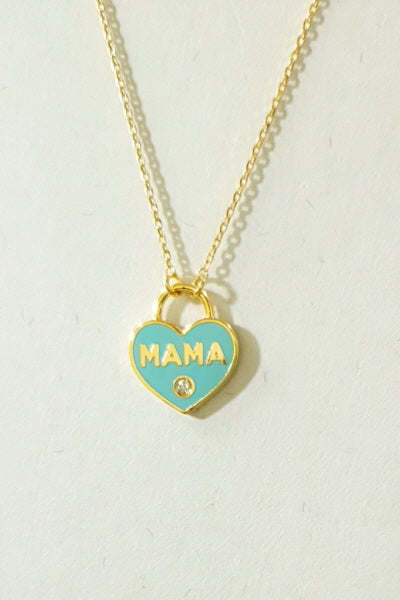 Pastel Locket Mama Necklace