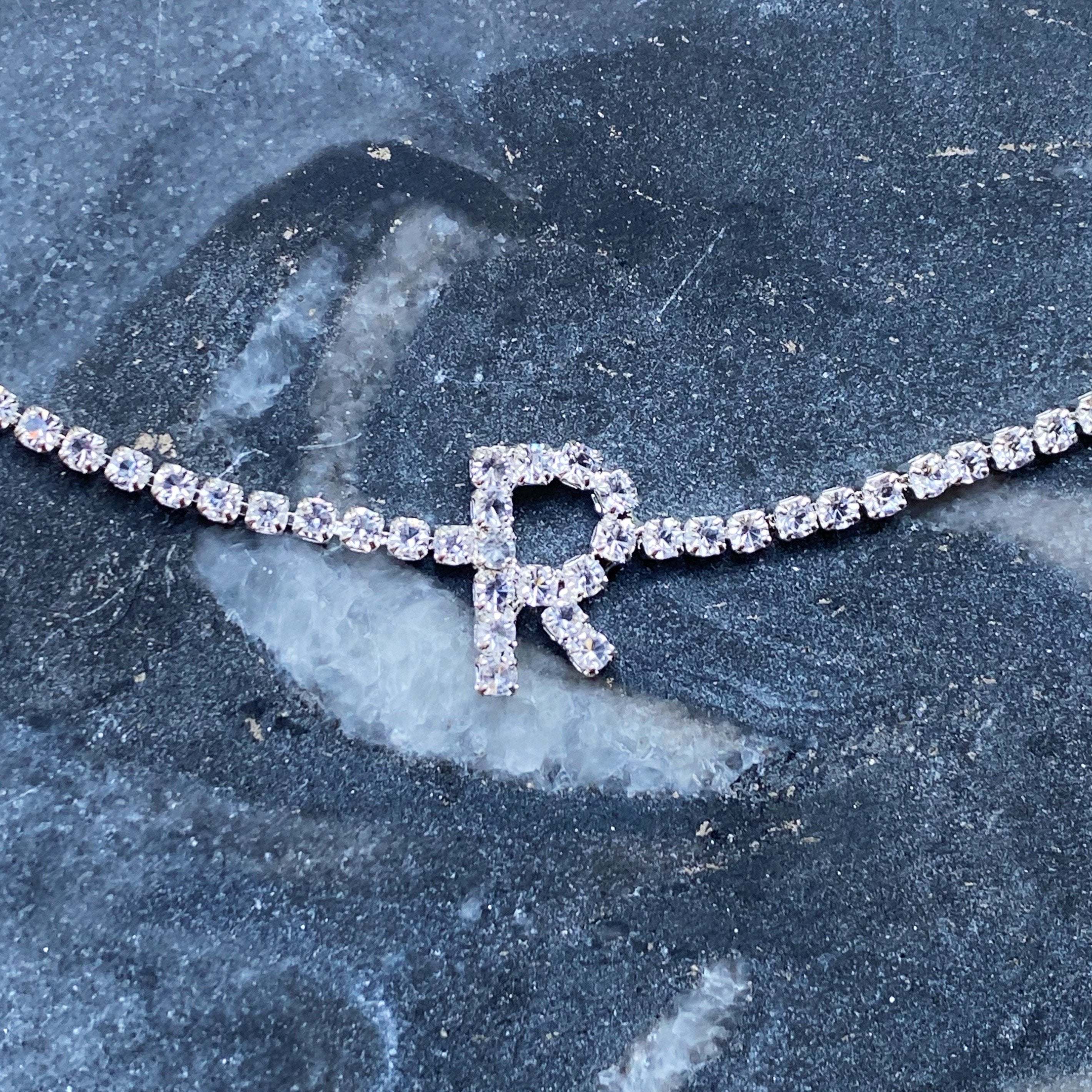 Sparkly Initial Anklet