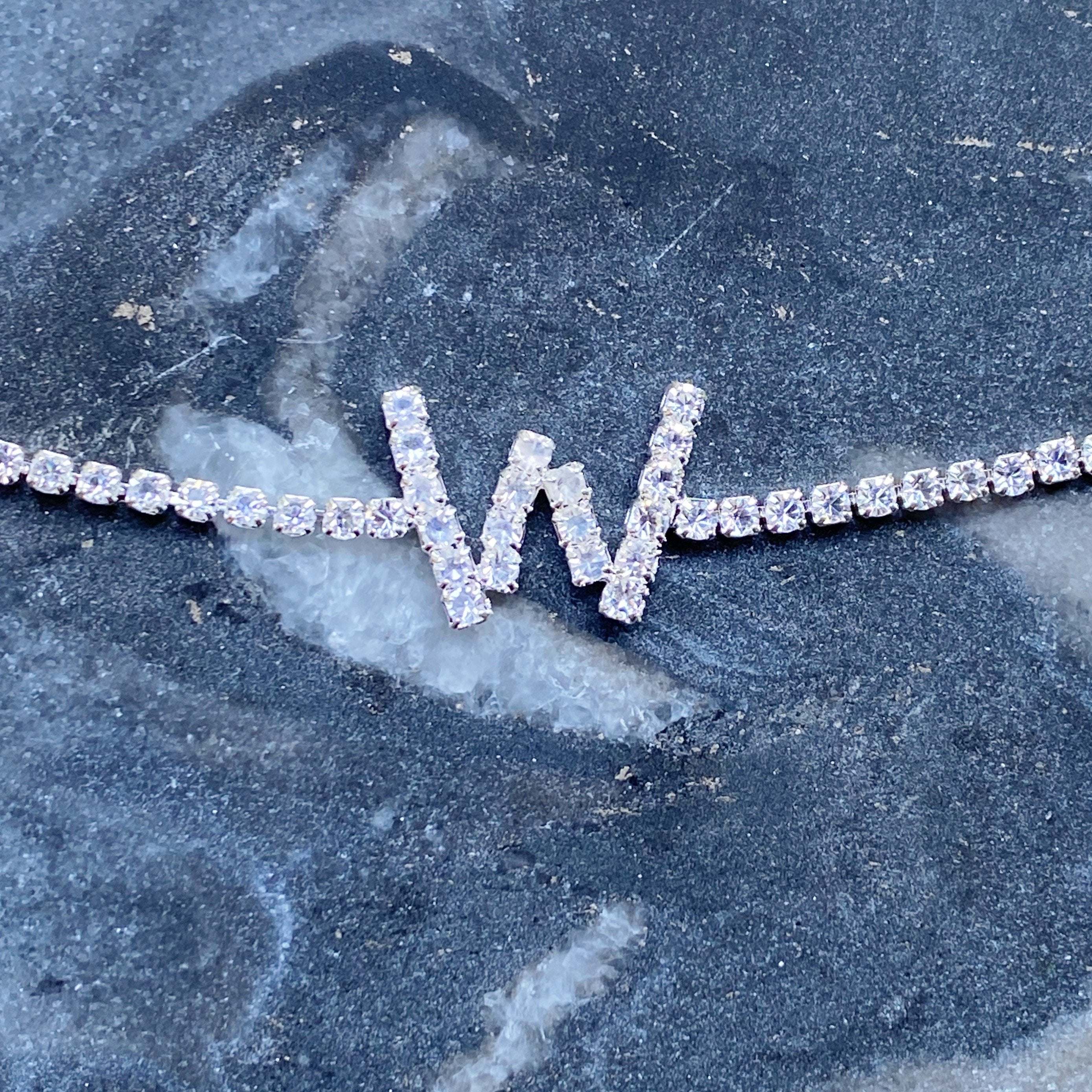 Sparkly Initial Anklet