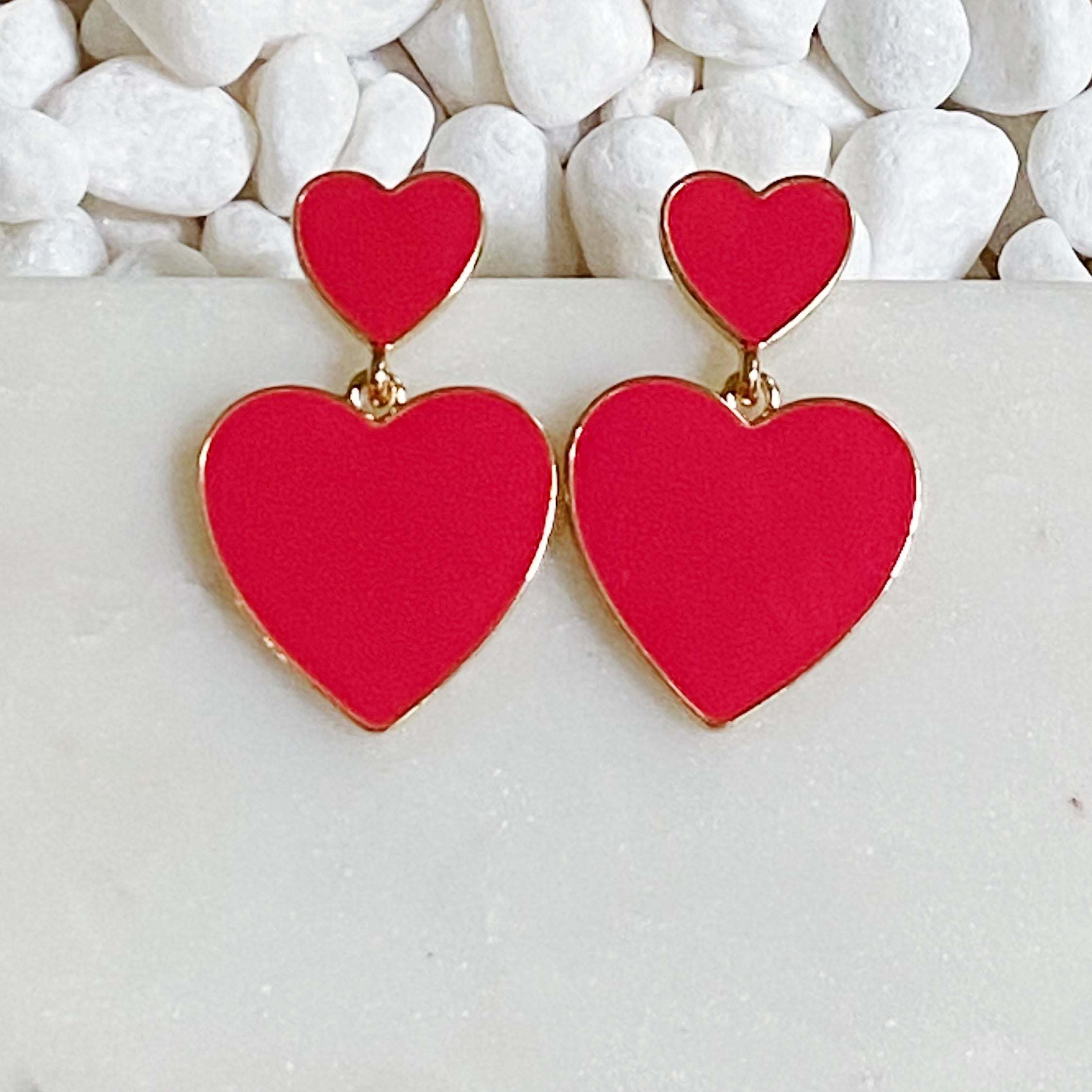 Heart For Game Day Earrings