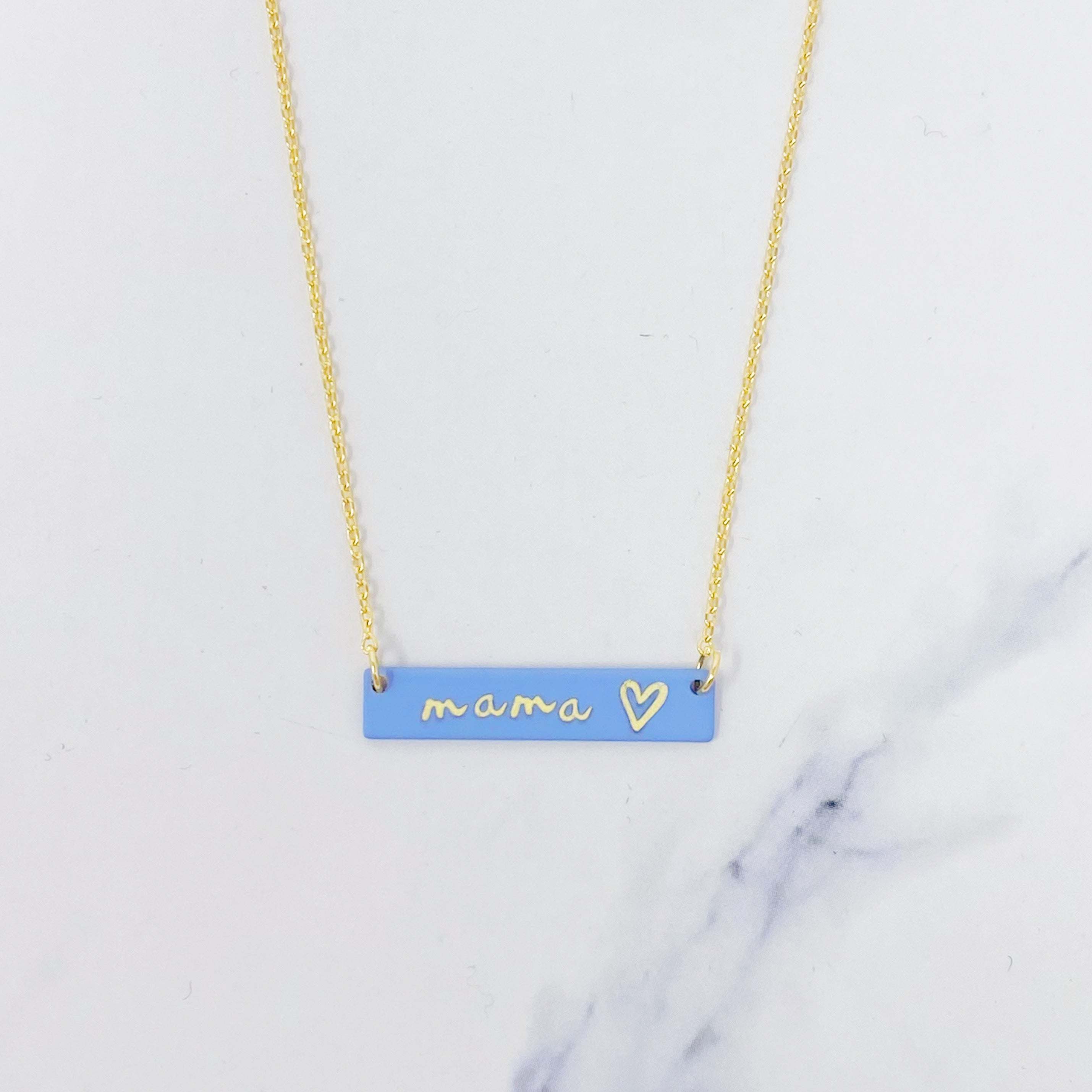 Mama Bar Heart Necklace