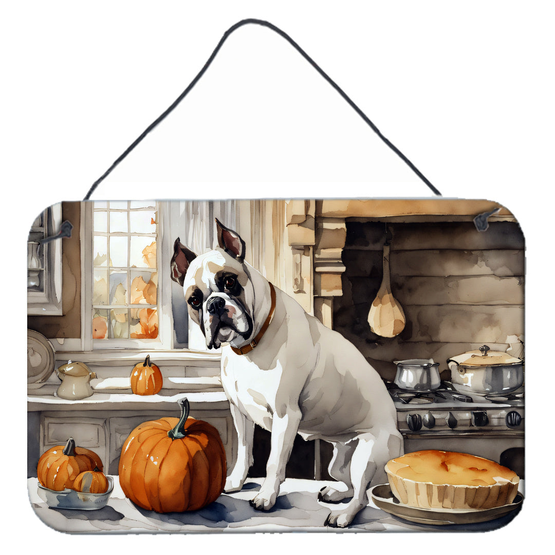 NEW Boxer Fall Kitchen Pumpkins Wall or Door Hanging Prints Aluminum Metal Sign Kitchen Wall Bar Bathroom Plaque Home Decor, 8HX12W, Multicolor